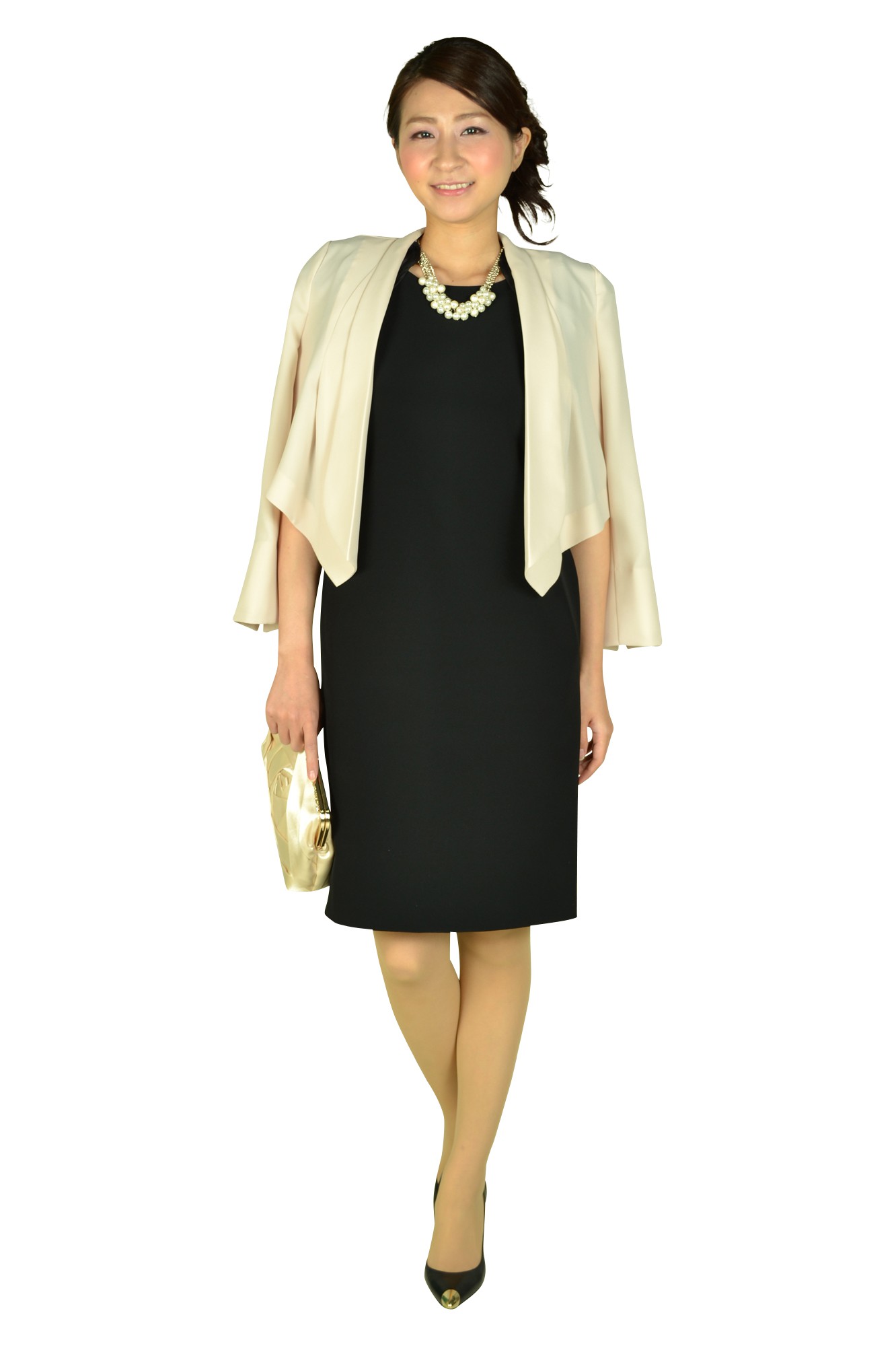 ラダーチェーンコットンパールネックレス