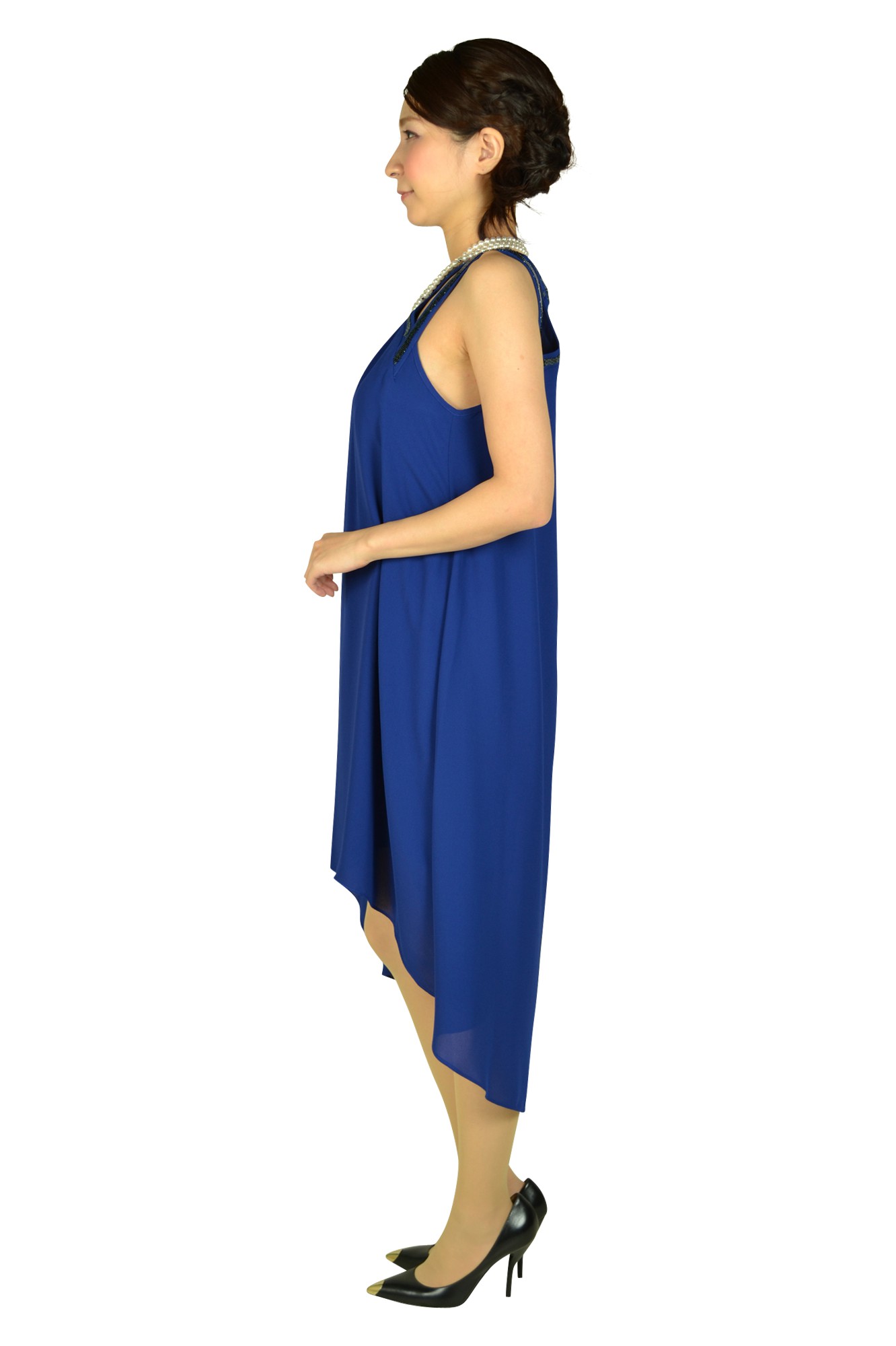 フィッシュテールブルードレス