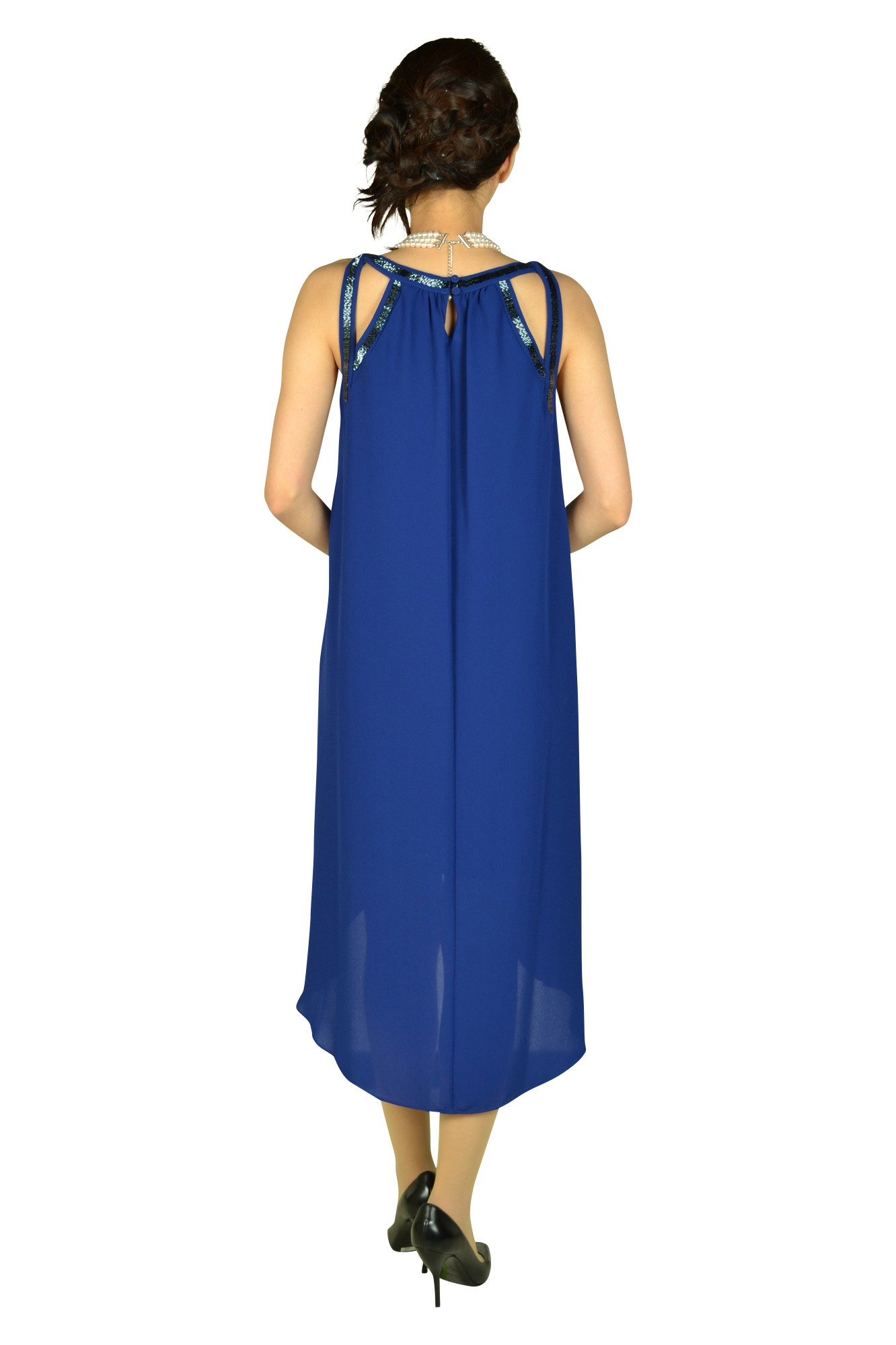 フィッシュテールブルードレス