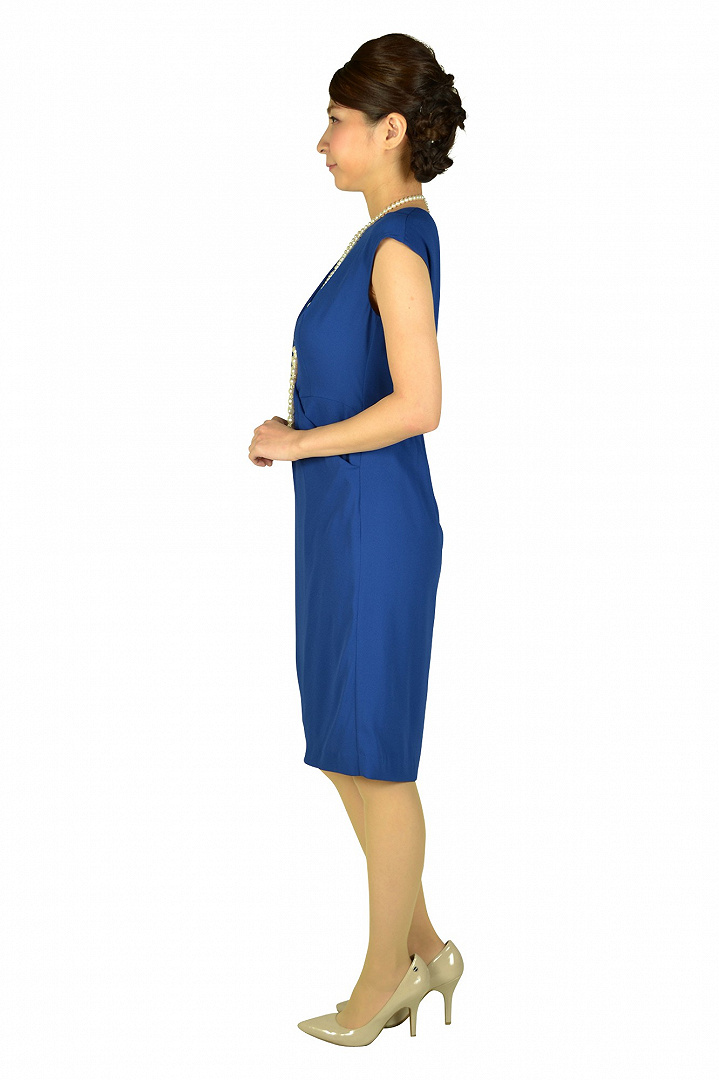 サイドドレープブルードレス