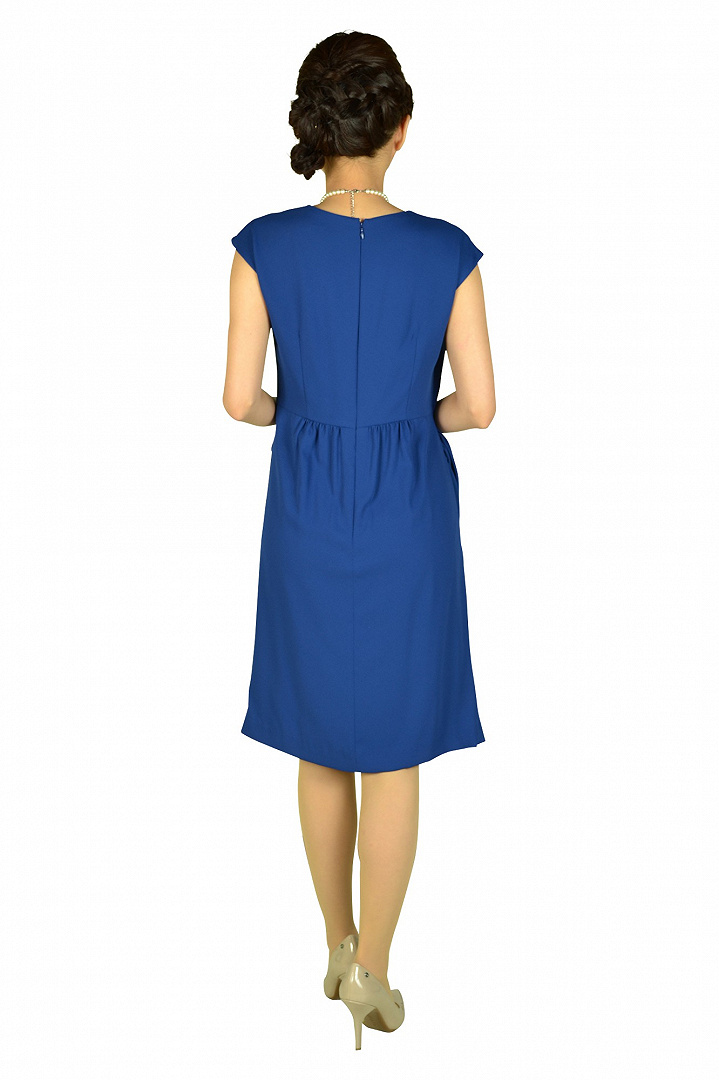 サイドドレープブルードレス