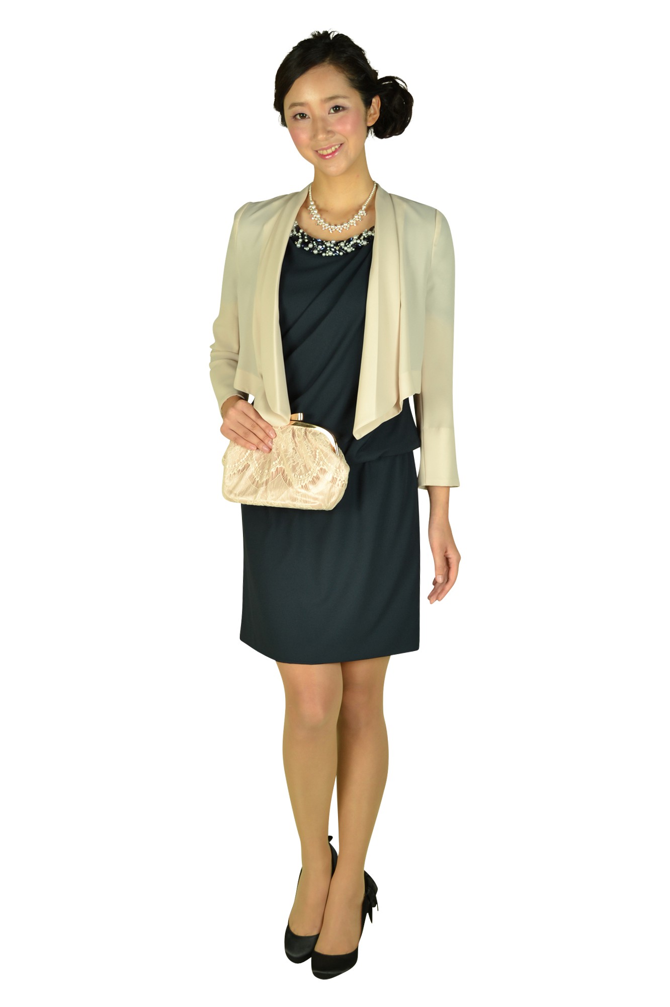 着流しボレロジャケットアイボリー