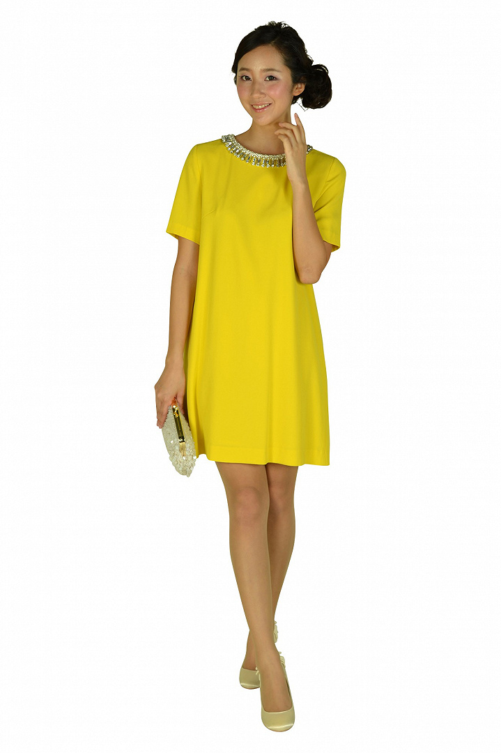 ビビットイエロービジュドレス