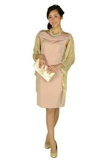 パール留め具付きゴールドショール