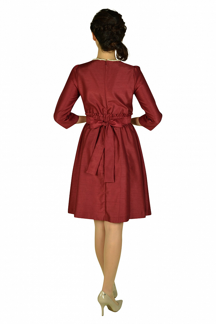 7分袖レディボルドードレス