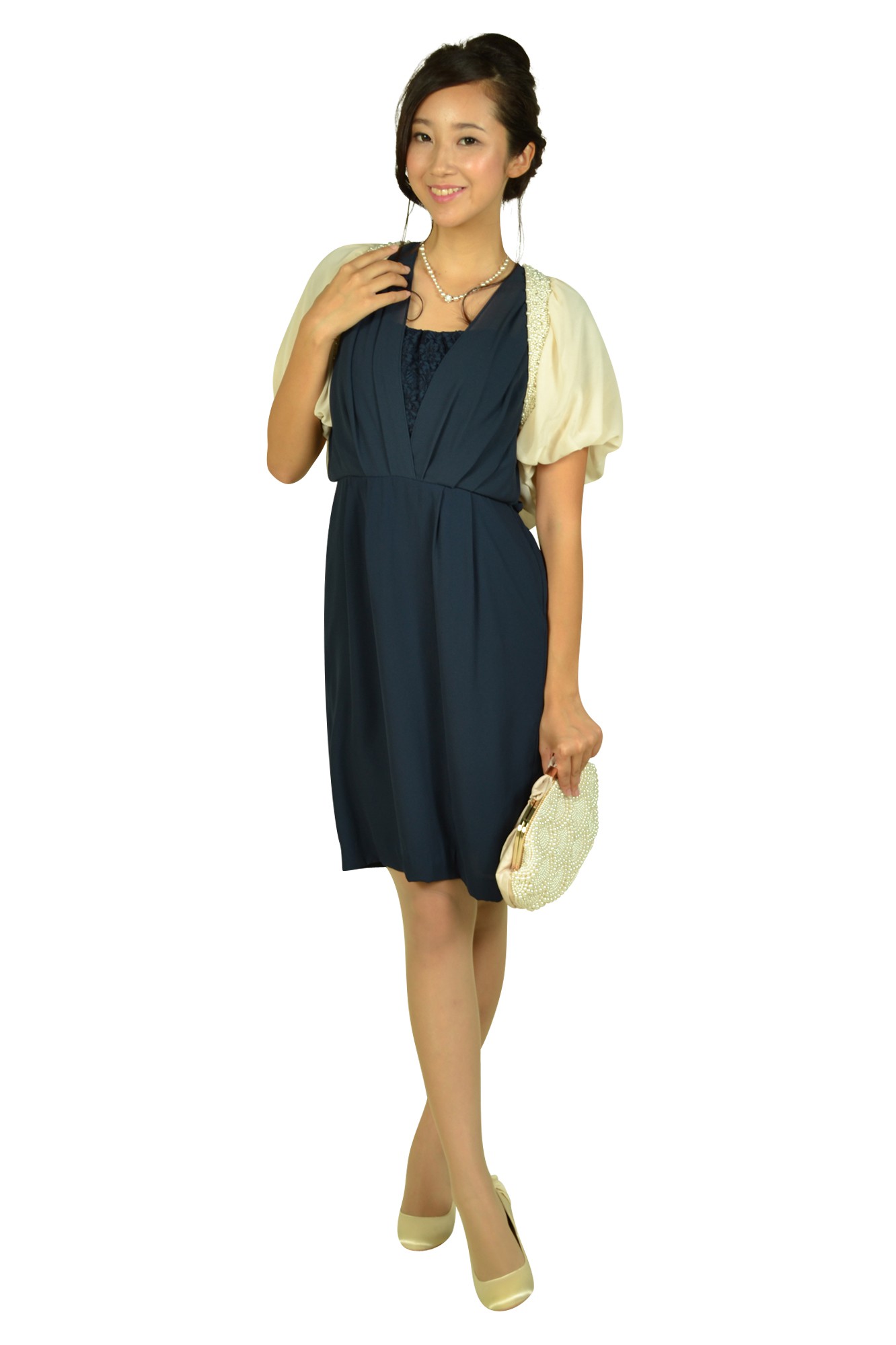 パールビジュアイボリーボレロ