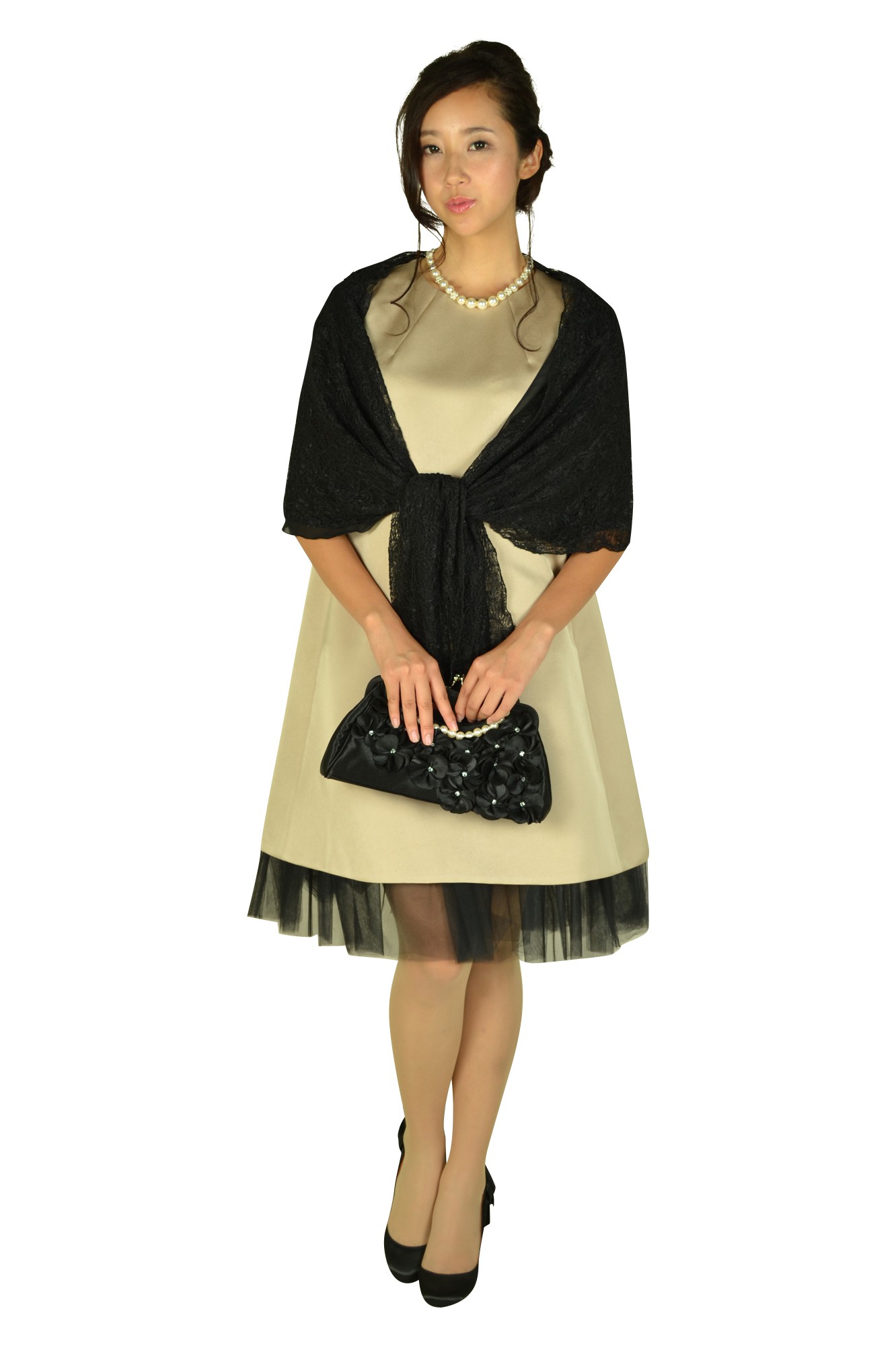 Aラインシャンパンドレス