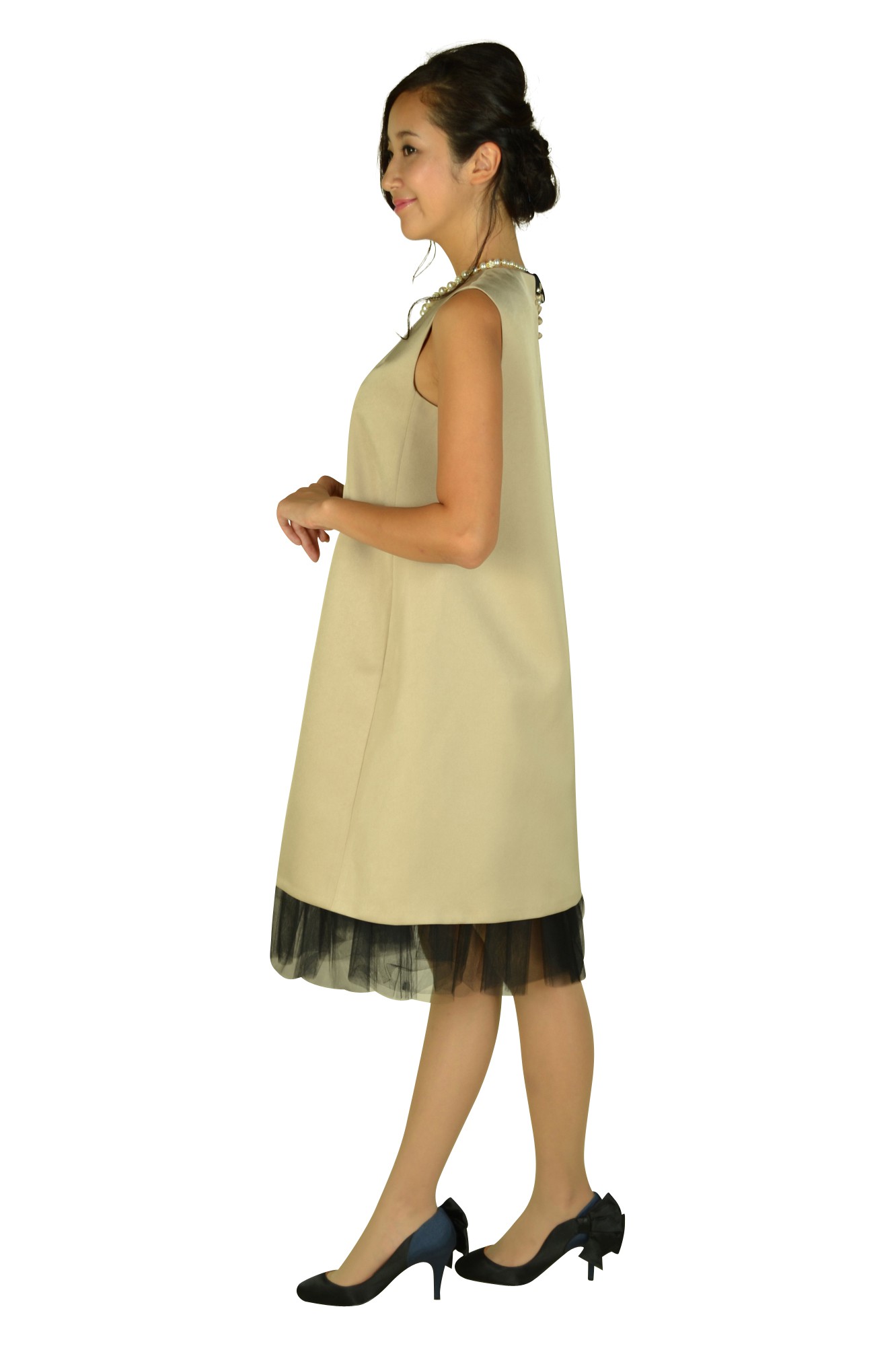 Aラインシャンパンドレス