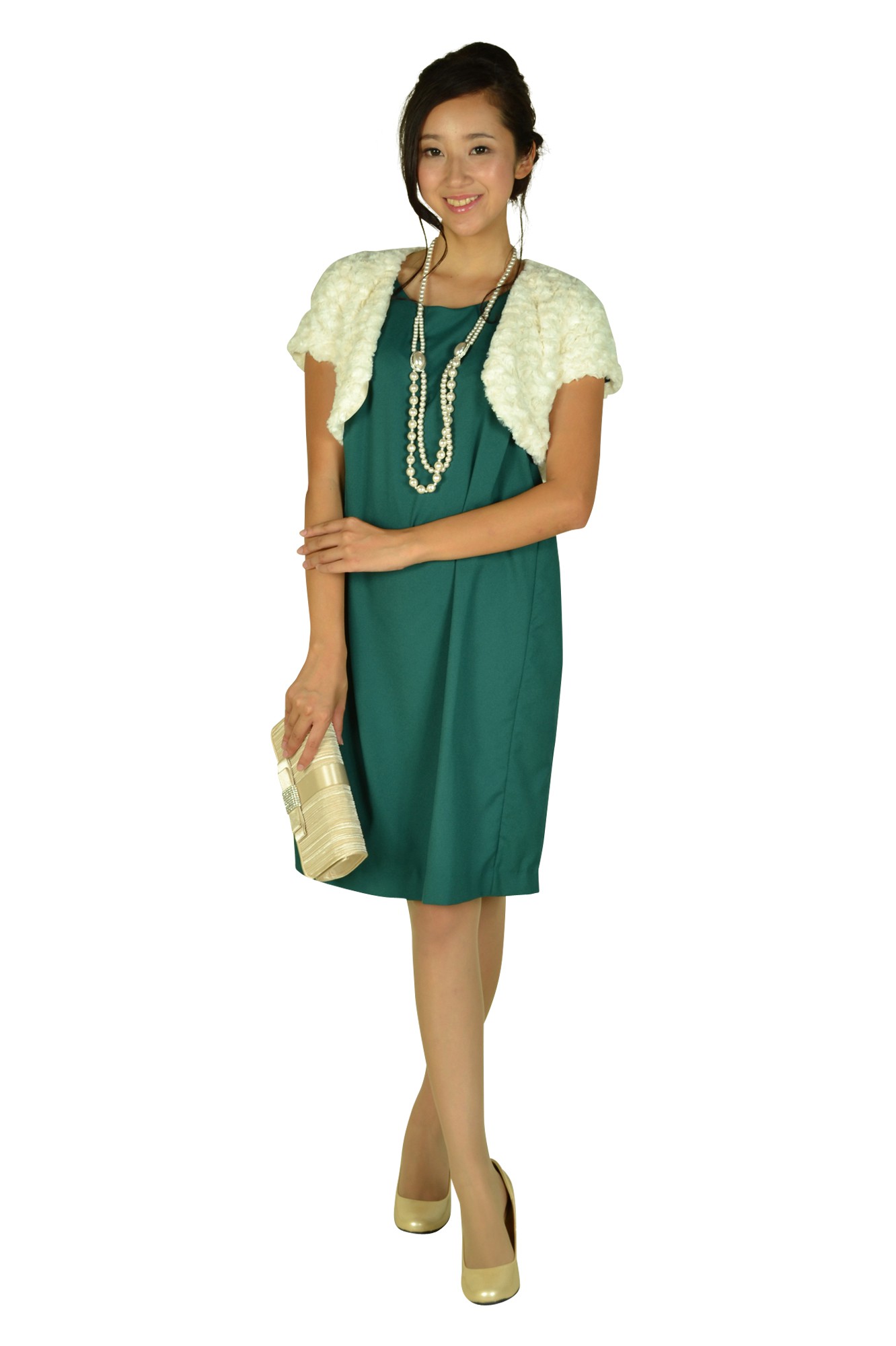 センターポイントシャンパンプリーツバッグ