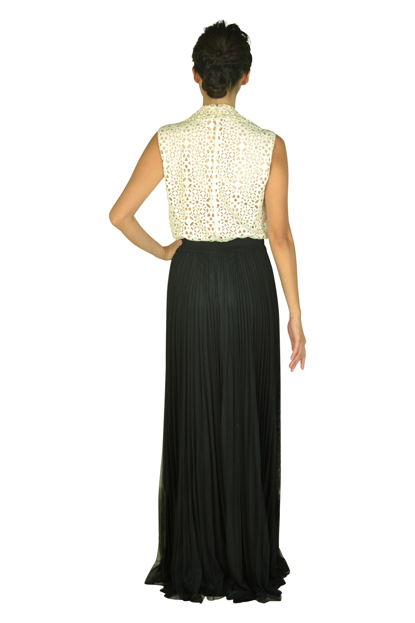 Tadashi Shoji エレガントチュールロングドレス (M〜L) をレンタル