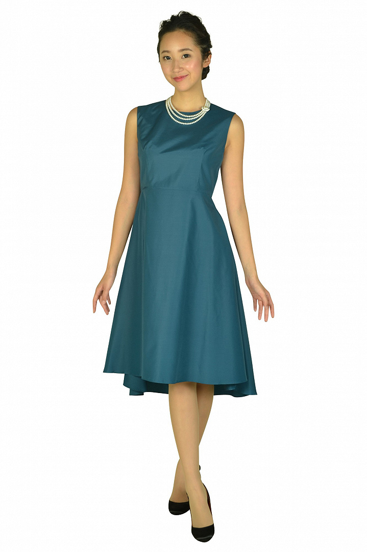フィッシュテールスカートグリーンドレス