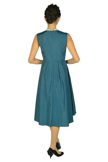 フィッシュテールスカートグリーンドレス