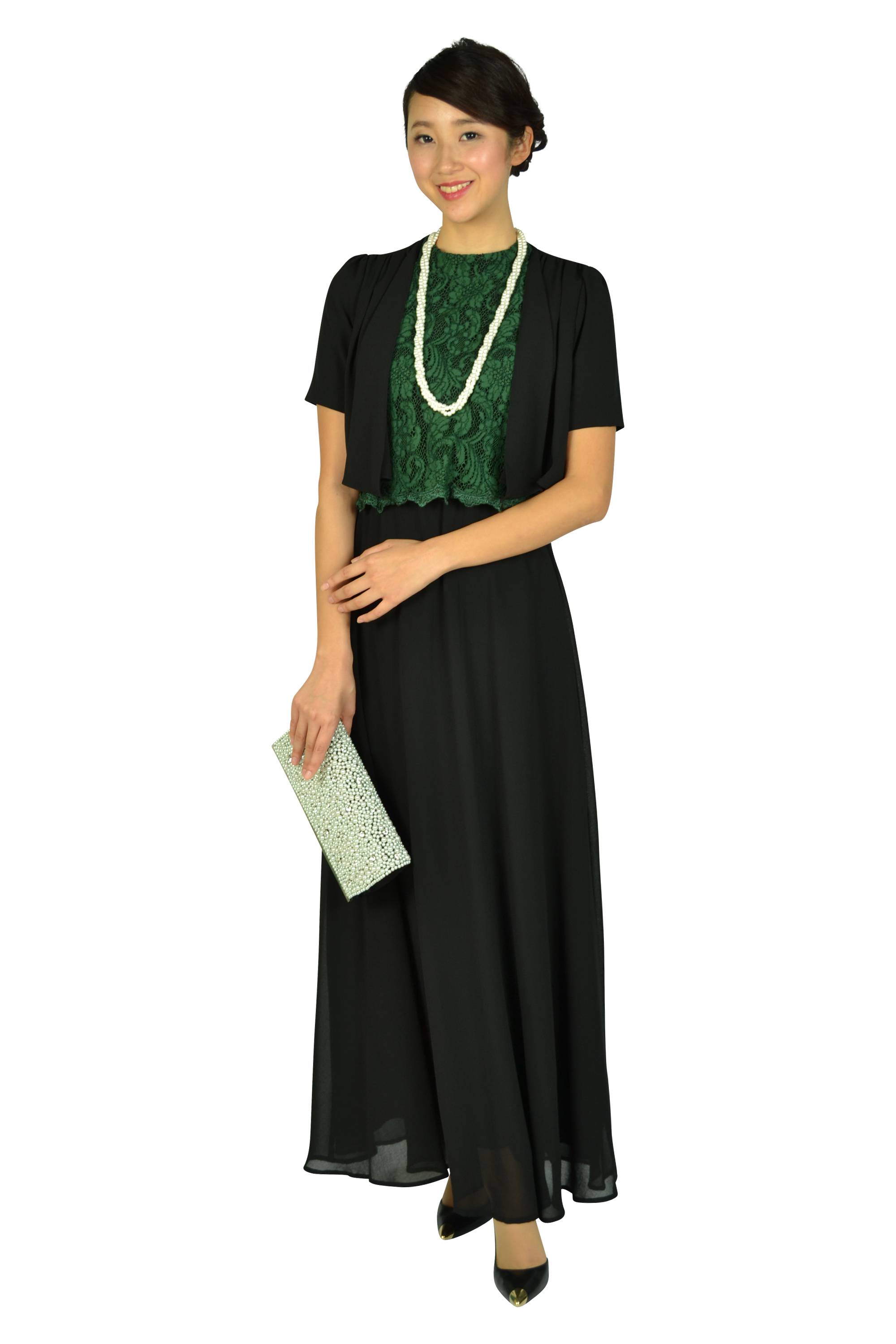 シンプルタックブラックボレロ