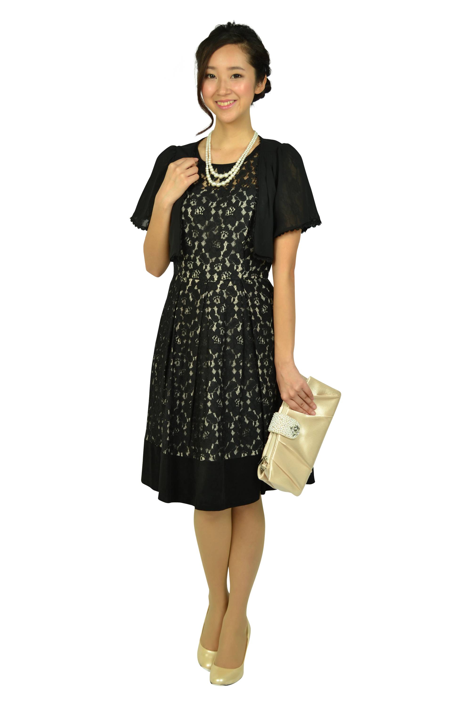 上品レースブラックボレロ