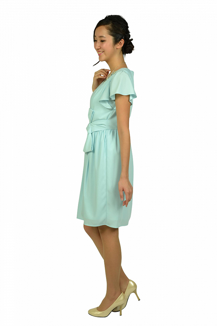 パステルサックスドレス