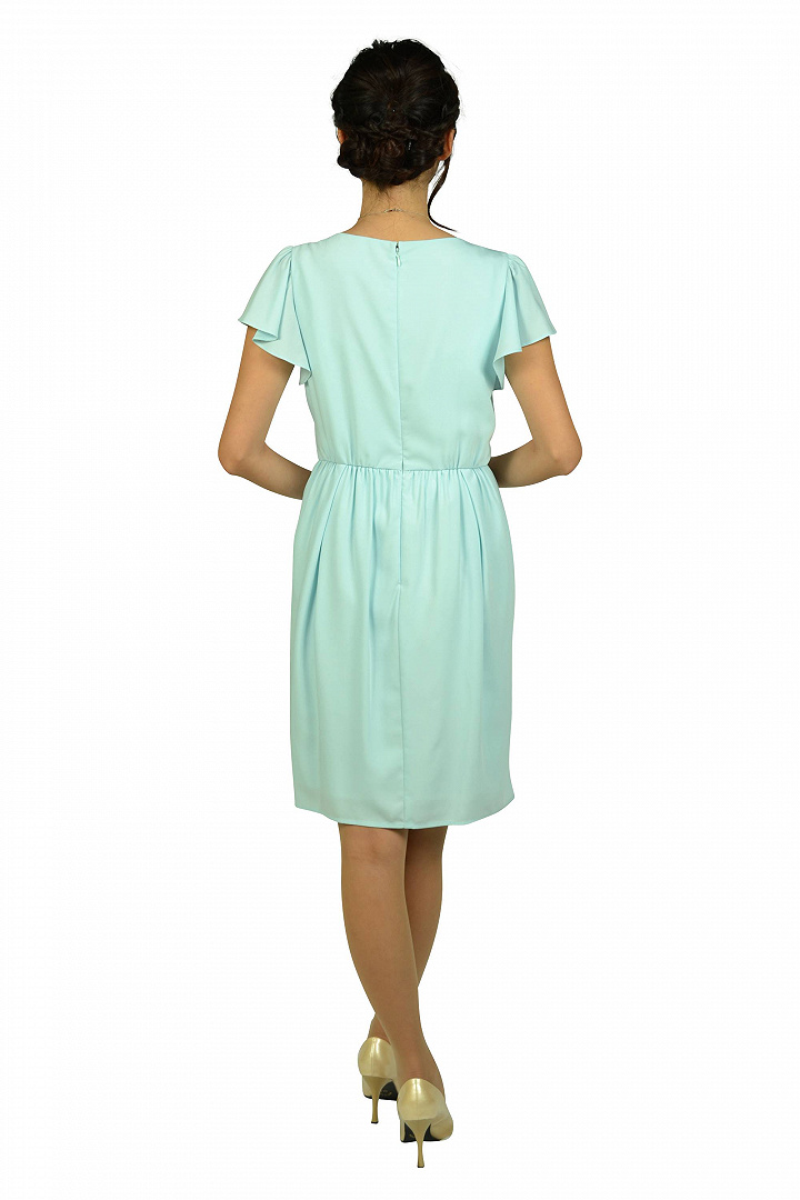 パステルサックスドレス