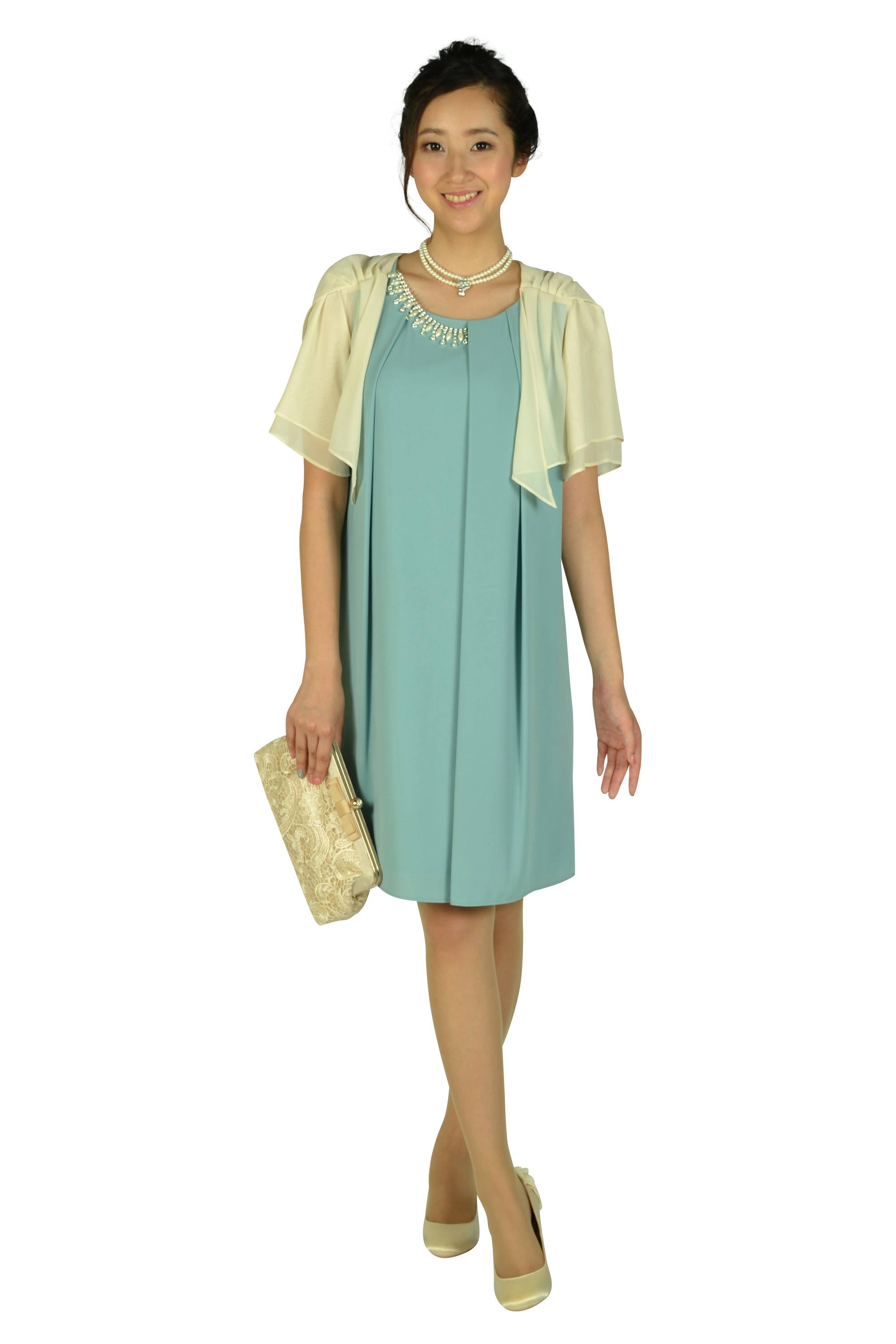 シャンパンレースがま口バッグ