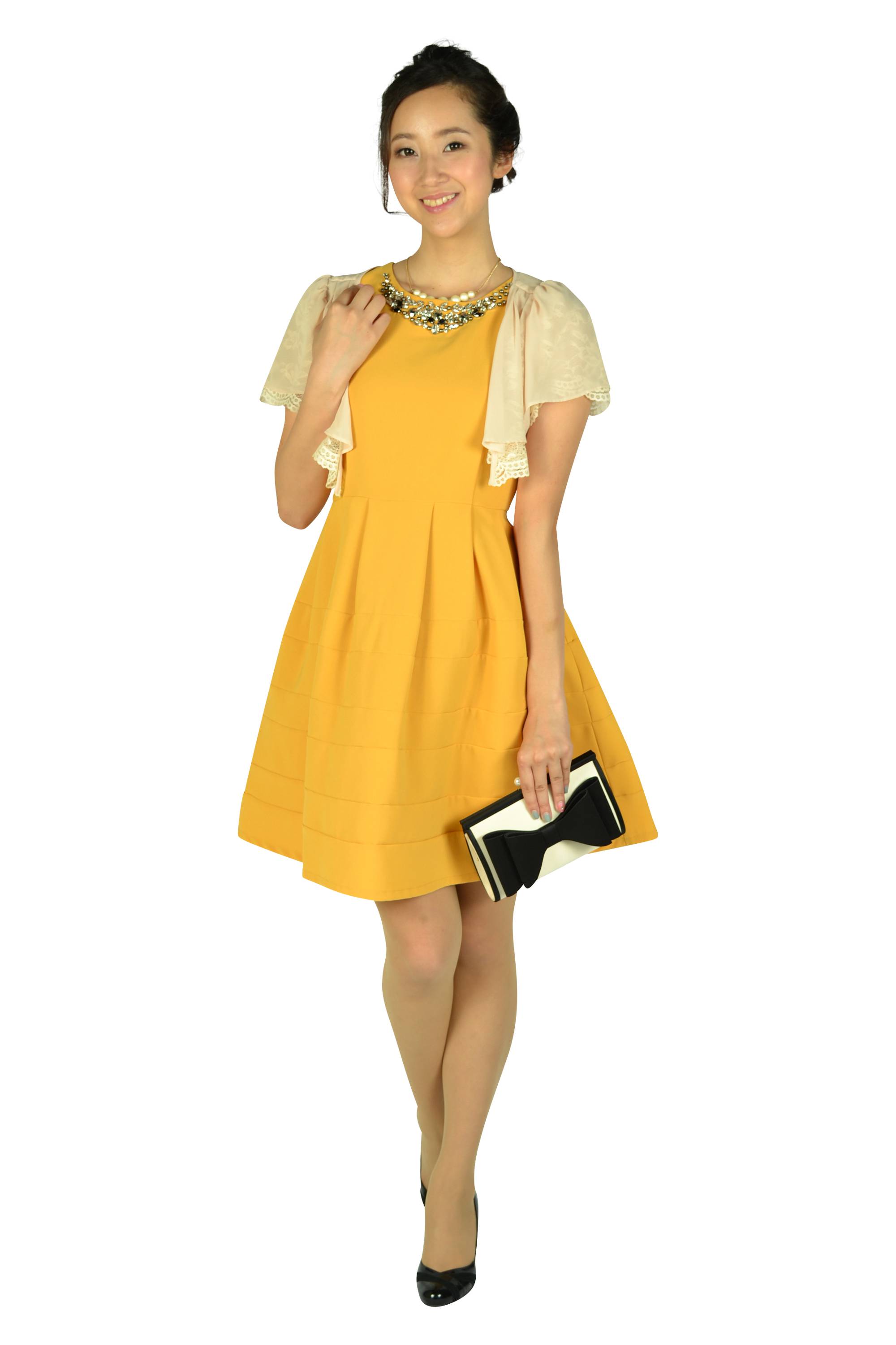 コットンパールグラデーションネックレス