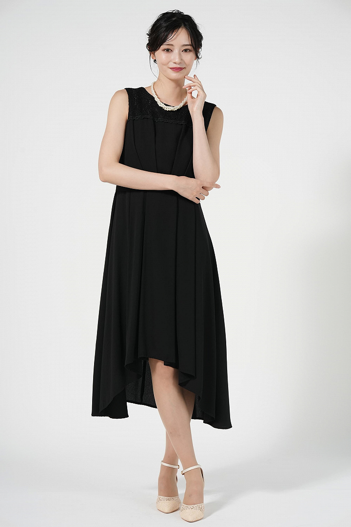 Hermoso イレギュラーヘムブラックドレス M L をレンタル 結婚式パーティーのドレスレンタルはおしゃれコンシャス Hermoso イレギュラーヘムブラックドレス M L をレンタル 結婚式パーティーのドレスレンタルはおしゃれコンシャス