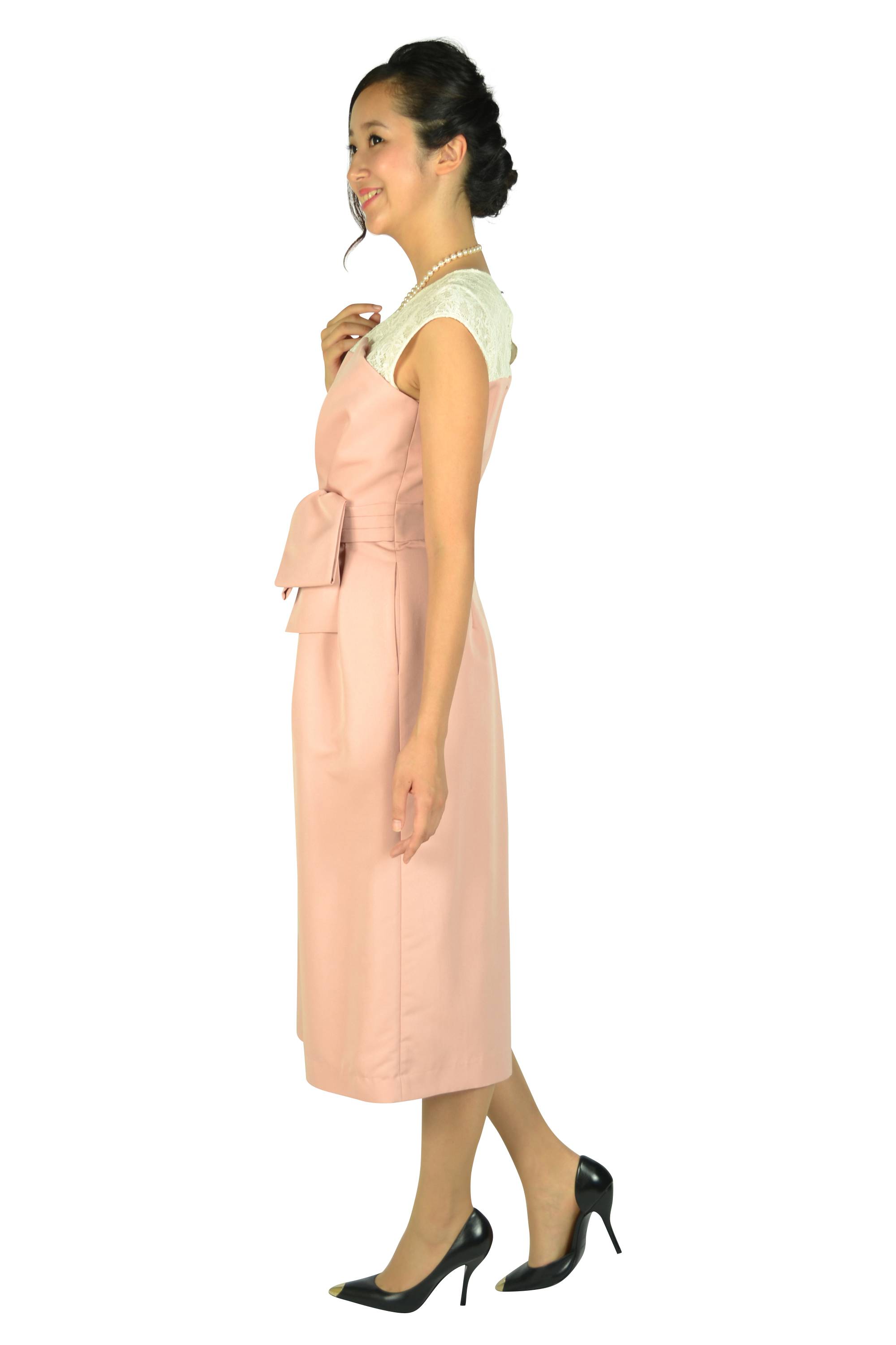 ビスチェトップオールインワンパンツドレス