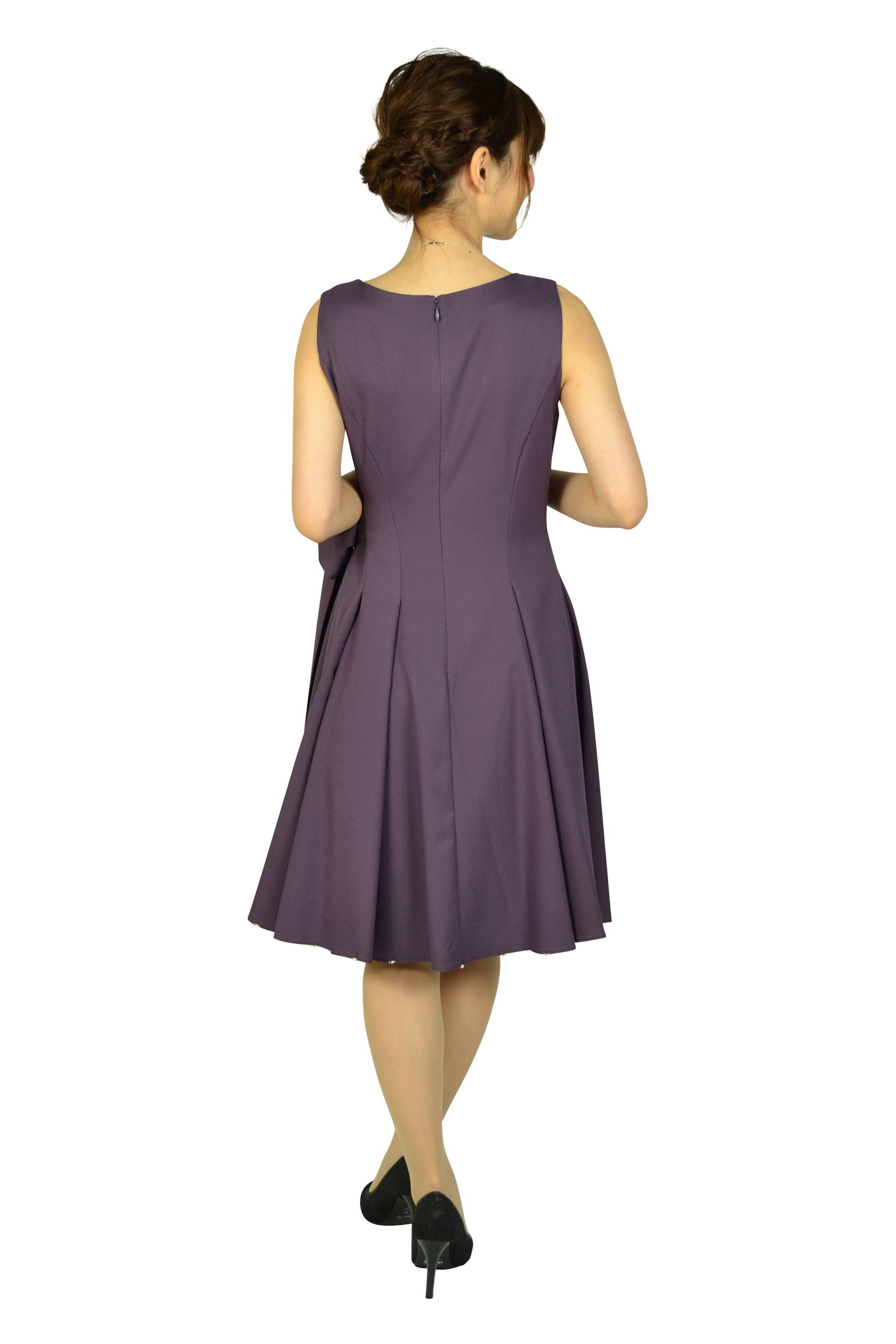 Dorry Doll フェミニン裾パール&ビーズパープルドレス (M) をレンタル