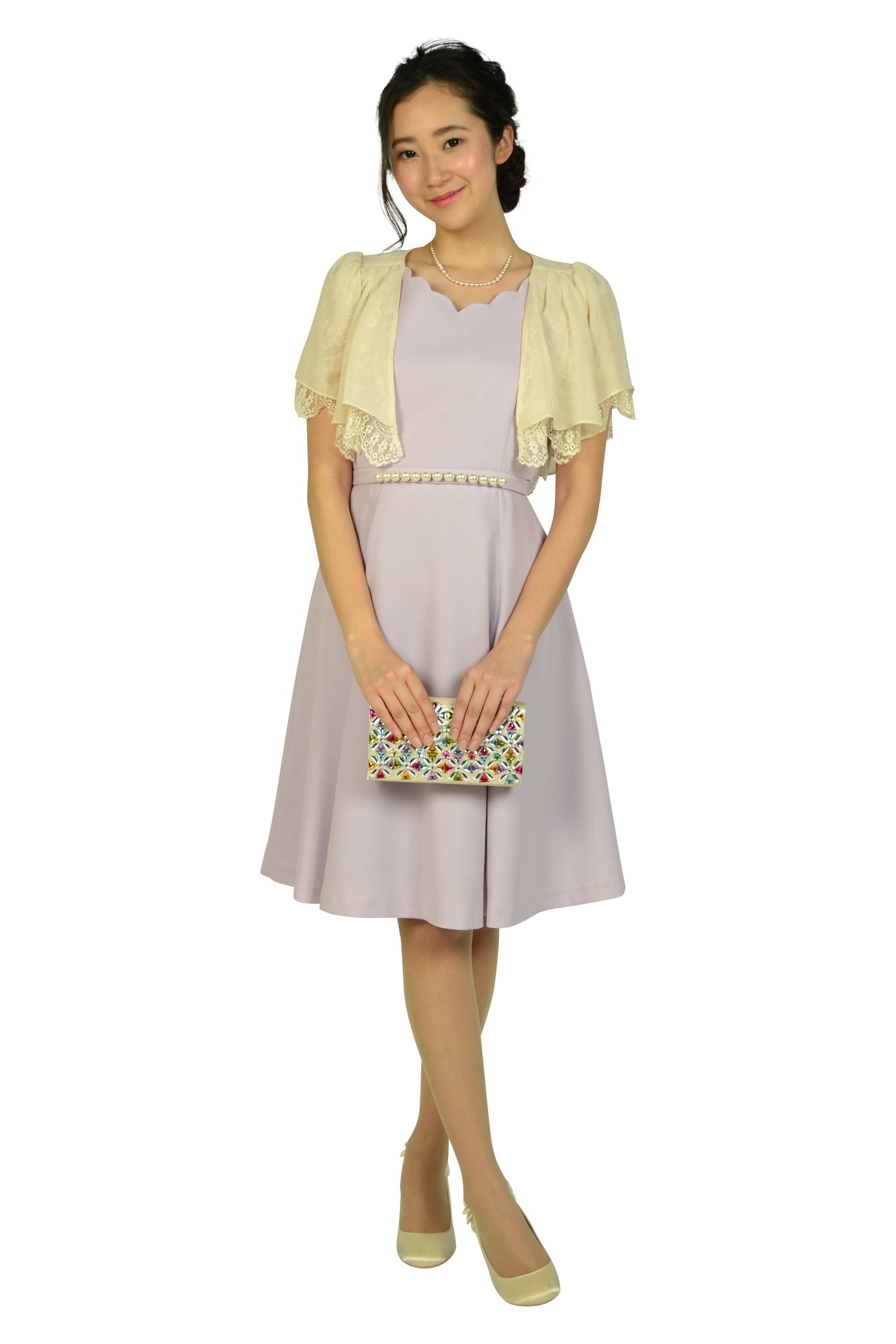 カラフルビジュスクエアシャンパンバッグ