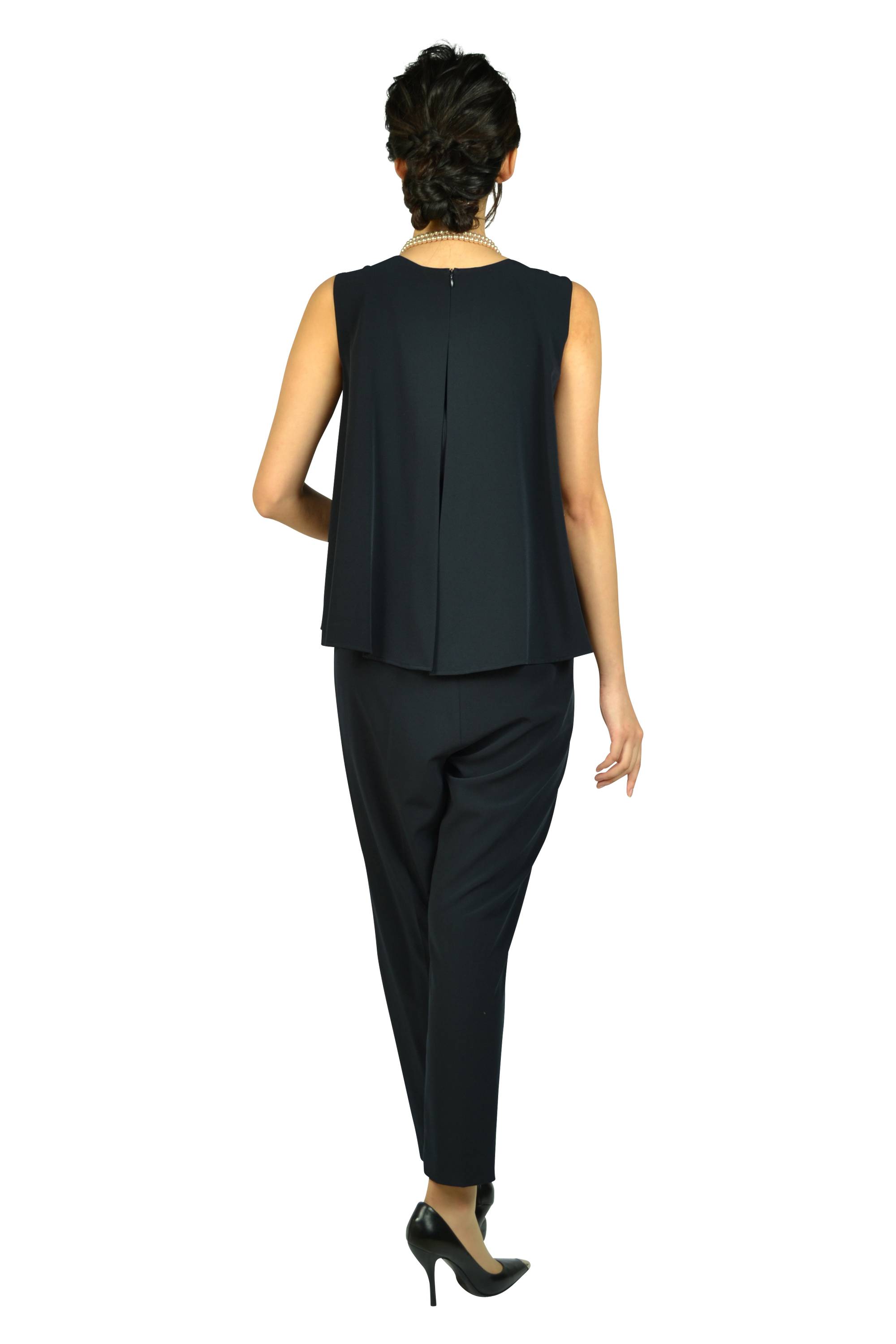 フレアトップネイビーオールインワン