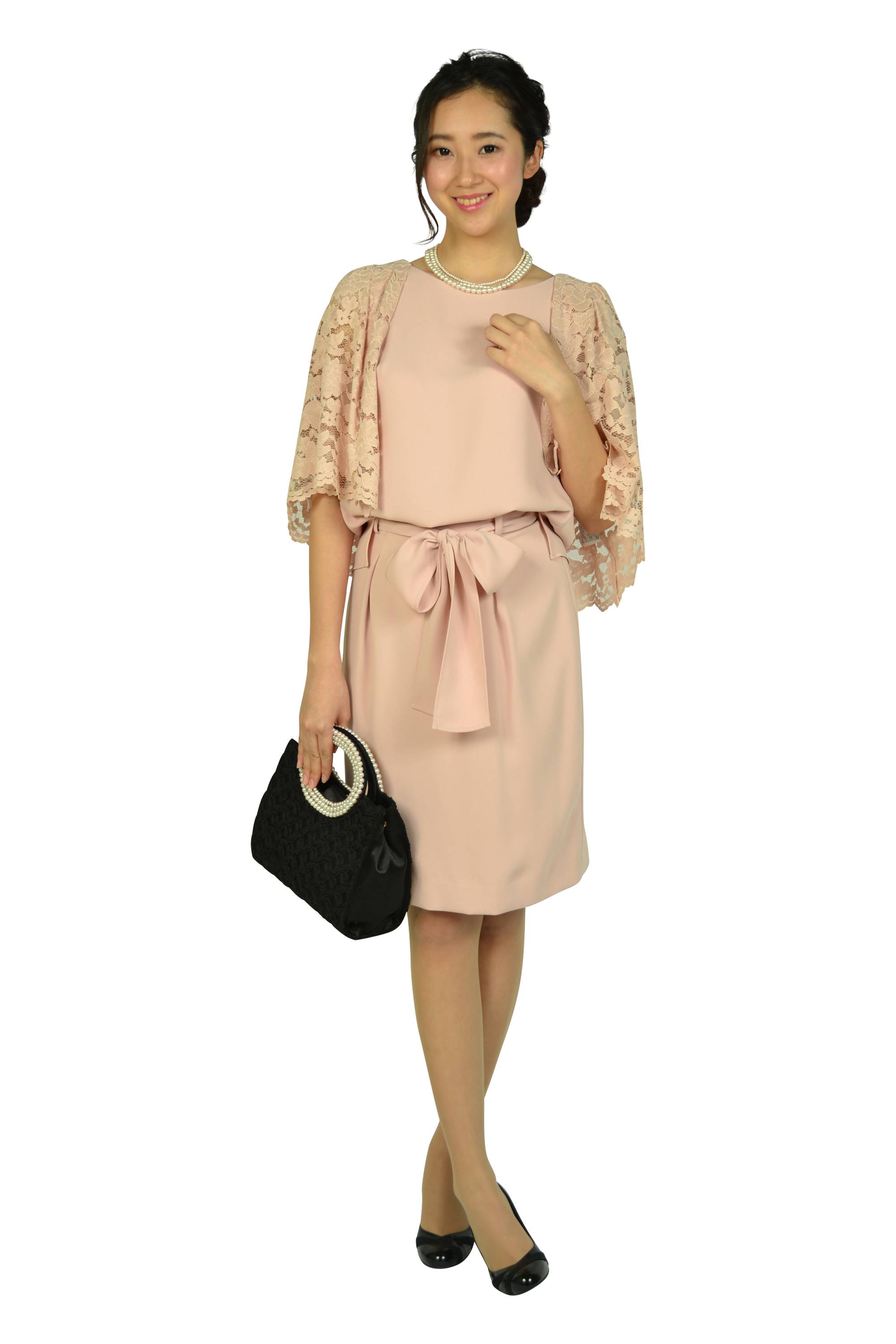 持ち手パールブラックバッグ