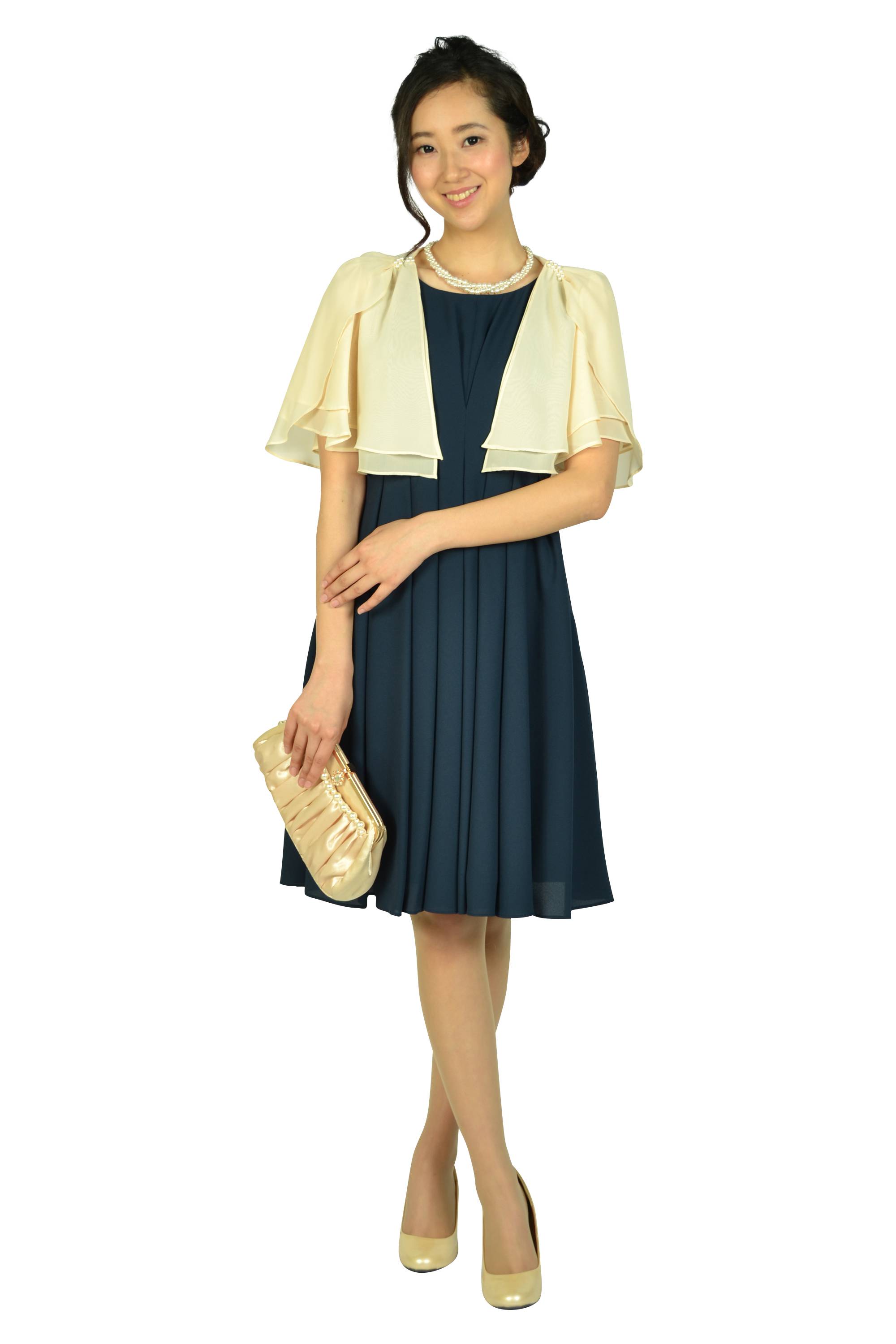 ラッフル袖パールアイボリーボレロ