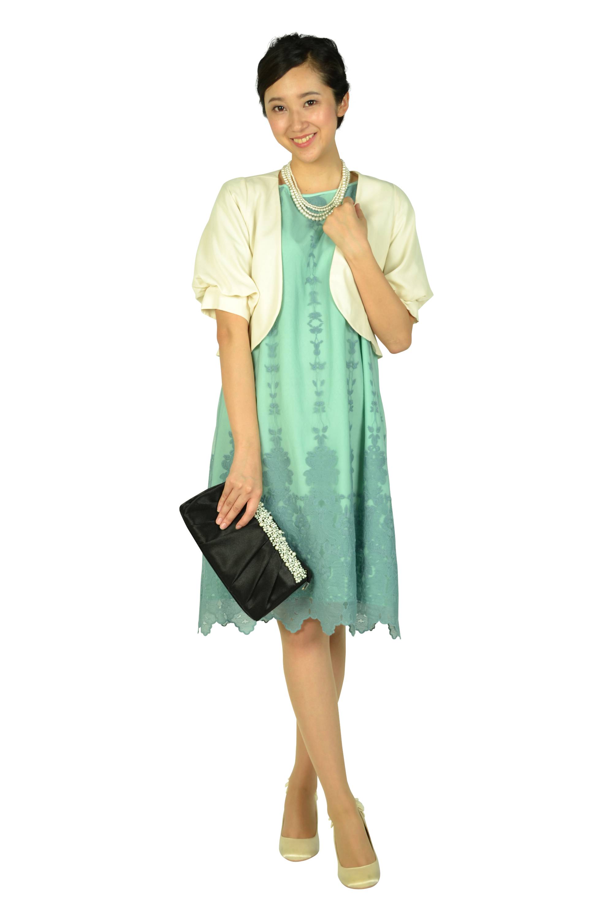 バルーンスリーブアイボリーボレロ