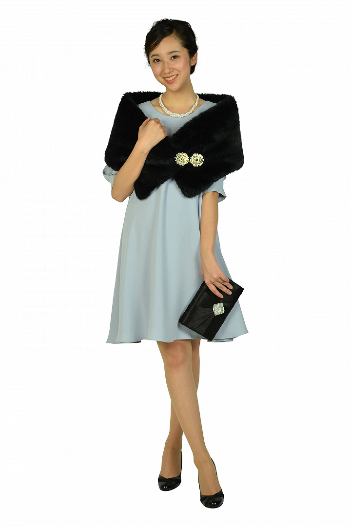 レーススリーブライトグレードレス