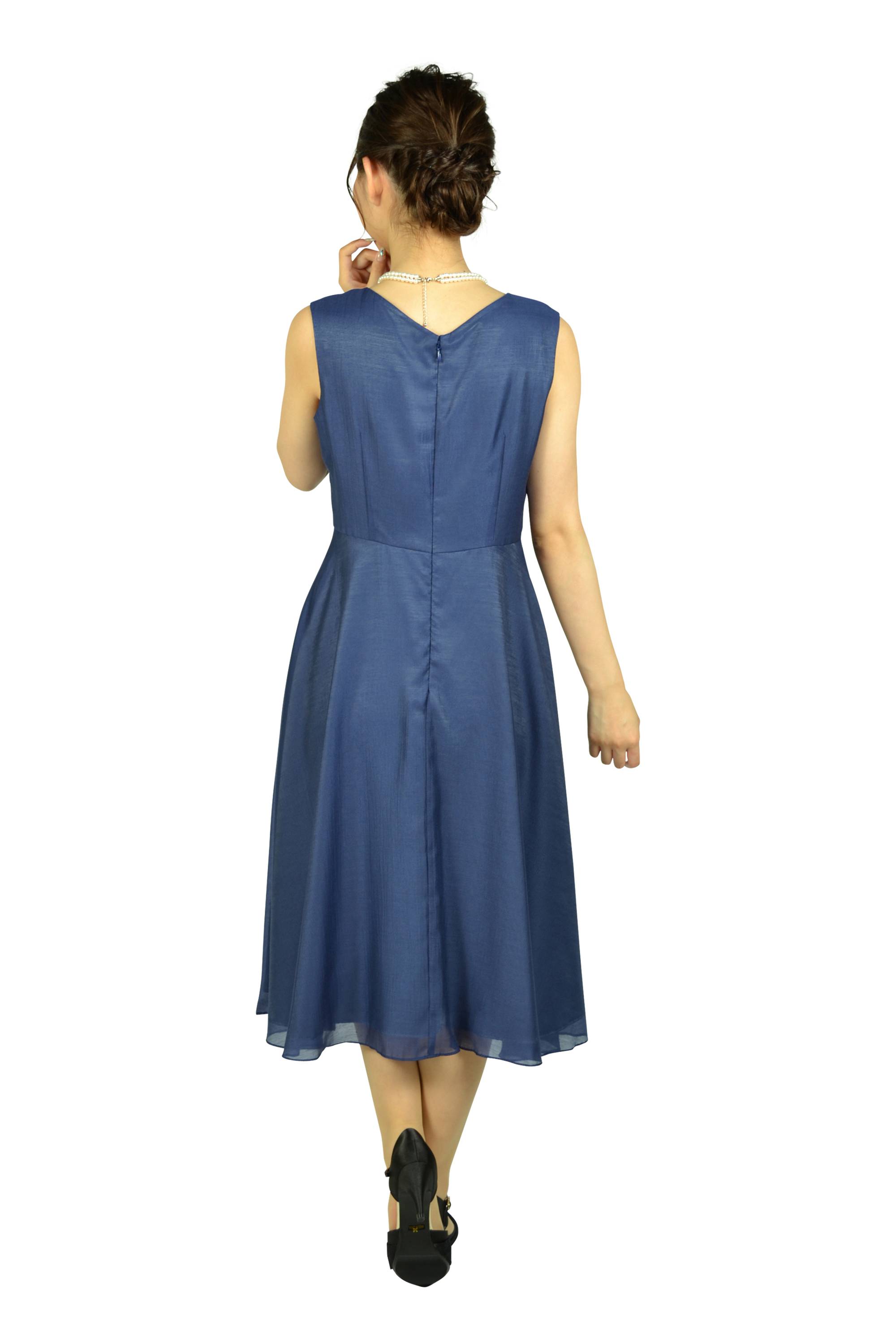 URBAN RESEARCH Vネックリボンネイビードレス (M) をレンタル - 結婚式