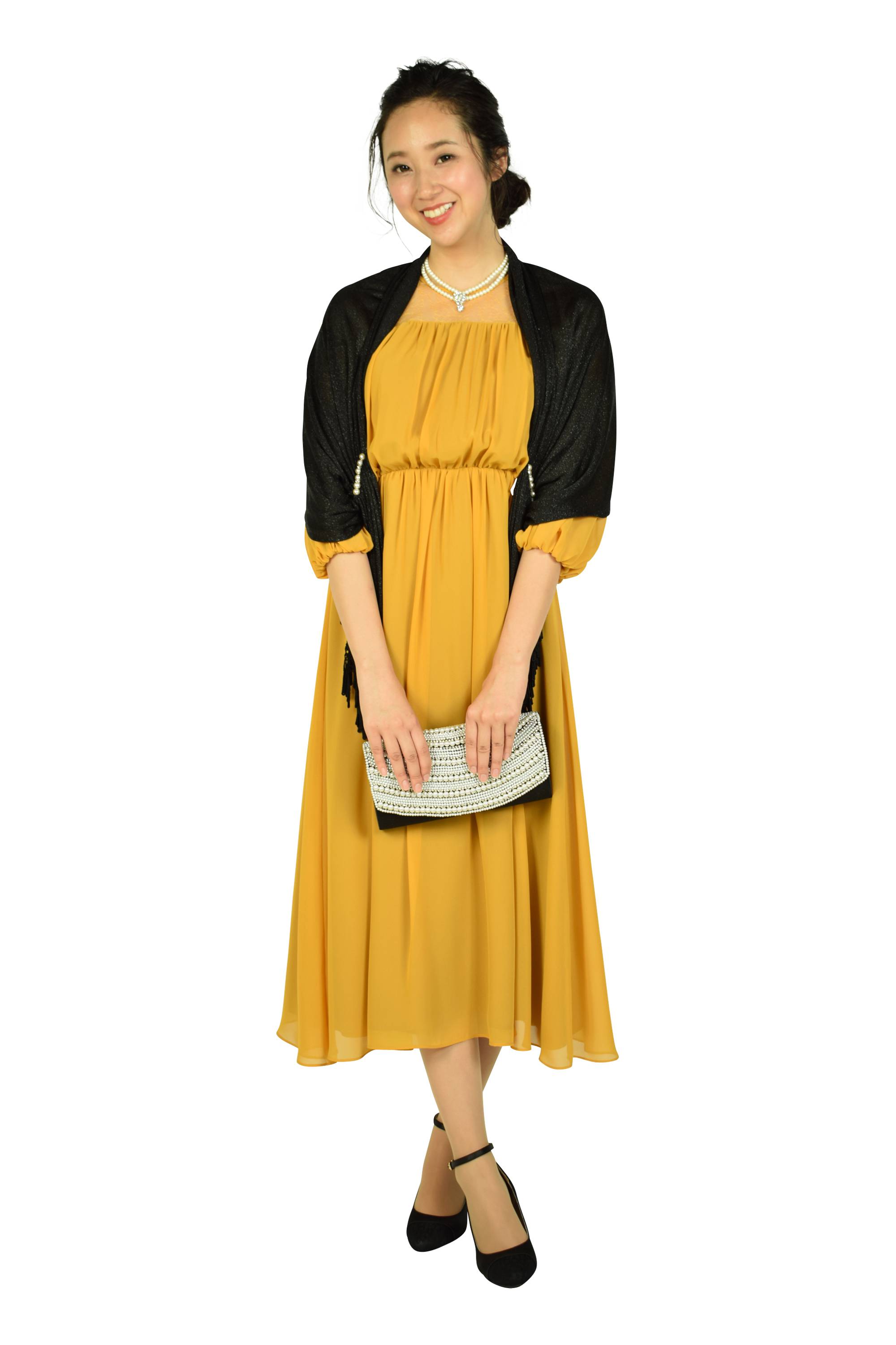 ブローチモチーフ2連シルバーネックレス