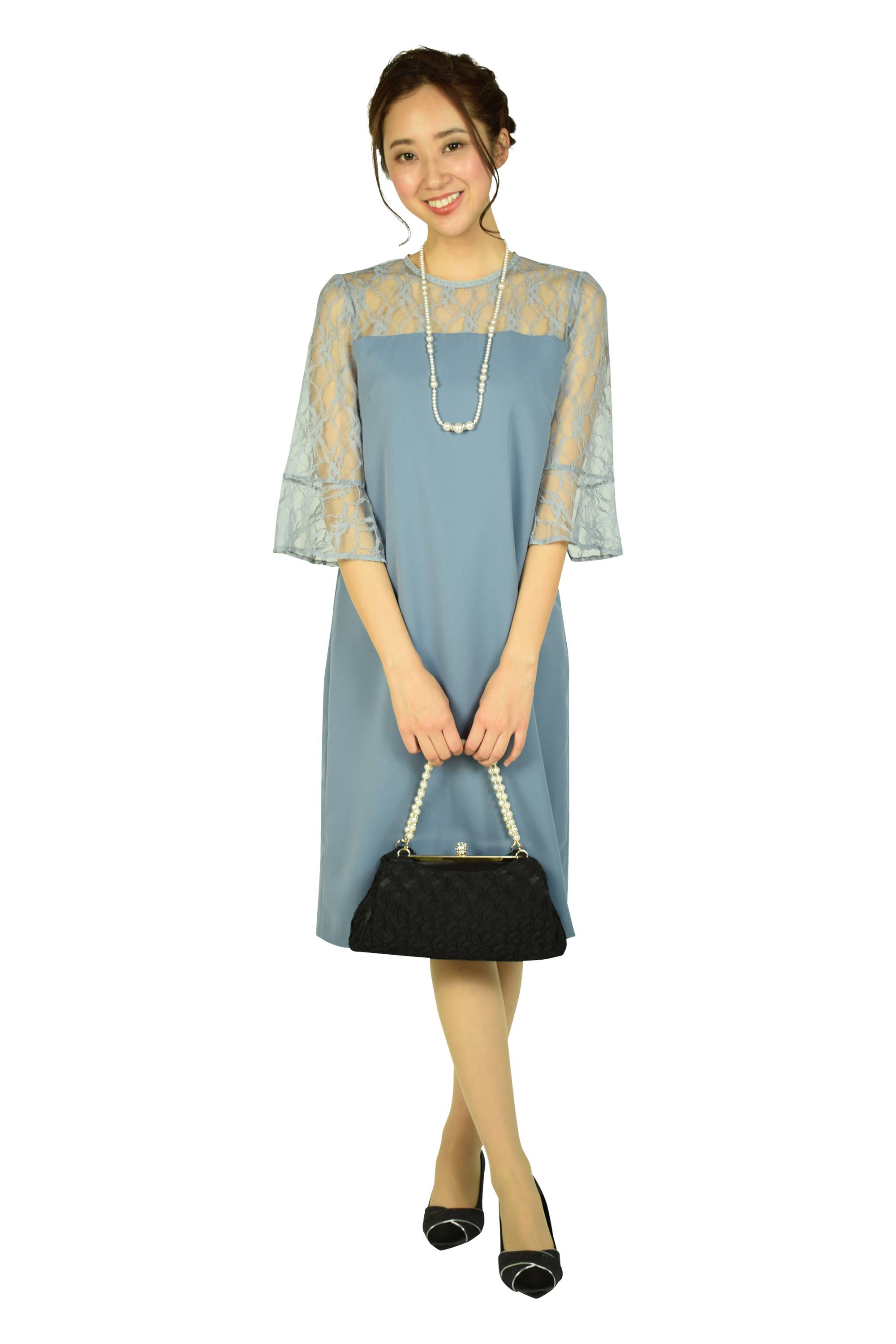 持ち手パールチェーンブラックバッグ