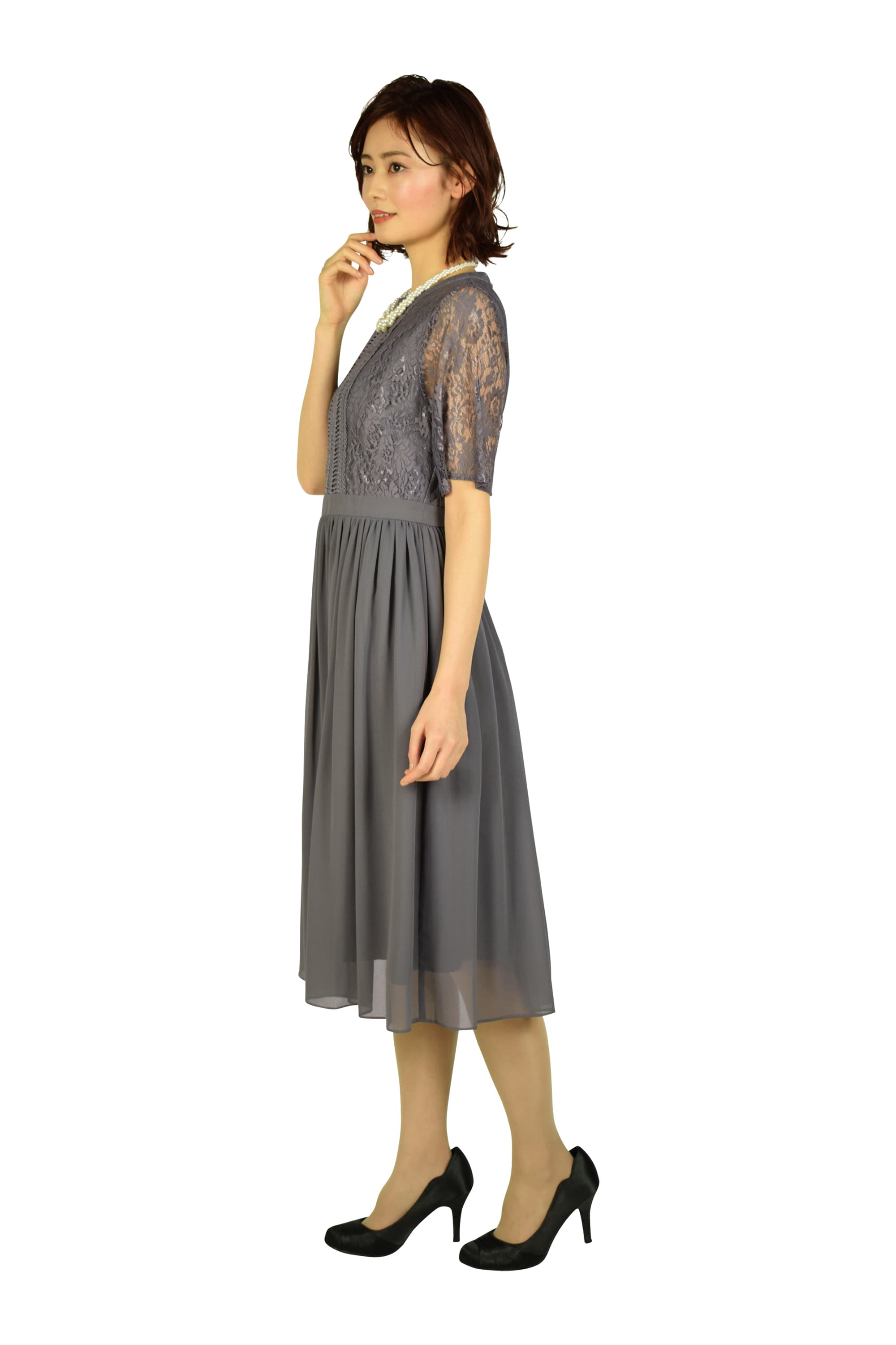 はしご&フラワーレースグレードレス