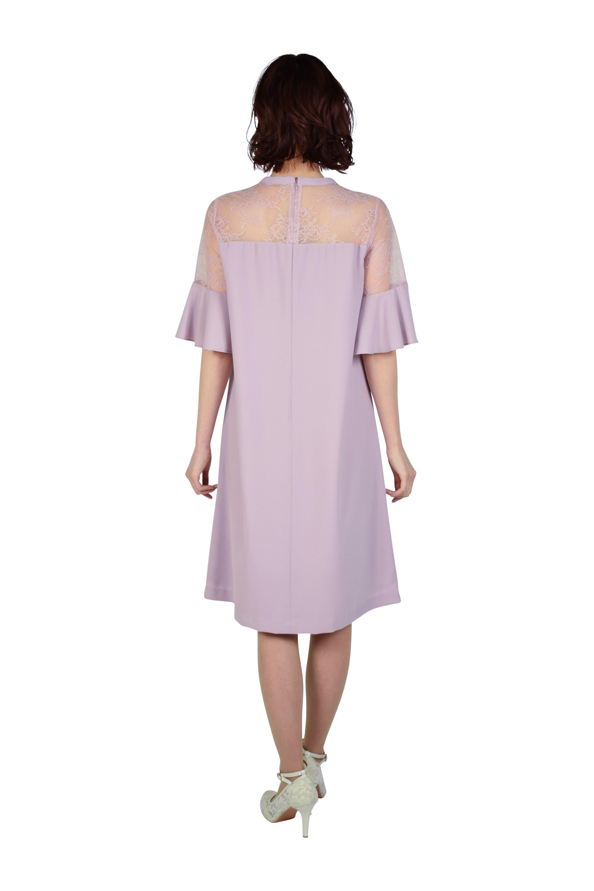 ビジュAラインピンクドレス