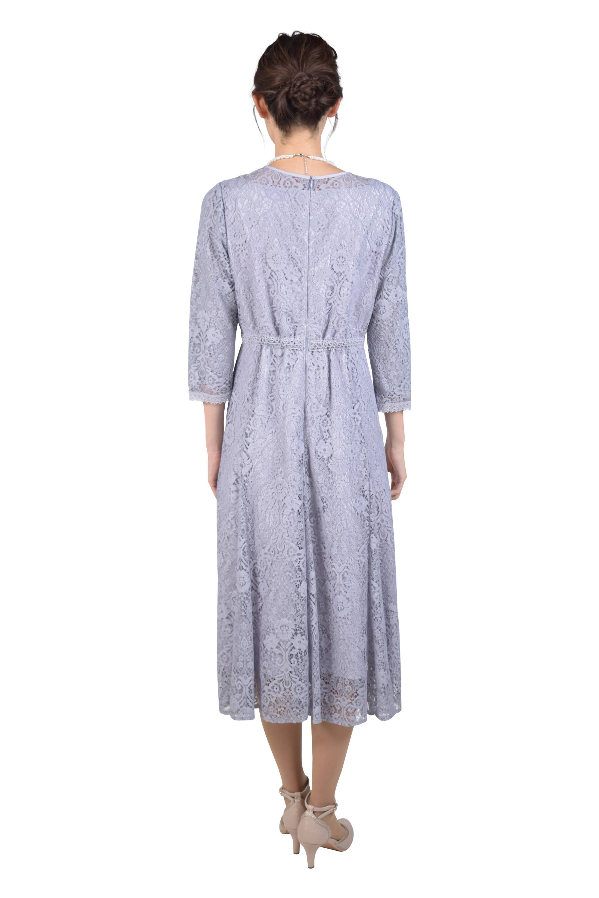 オーナメントレースラベンダードレス