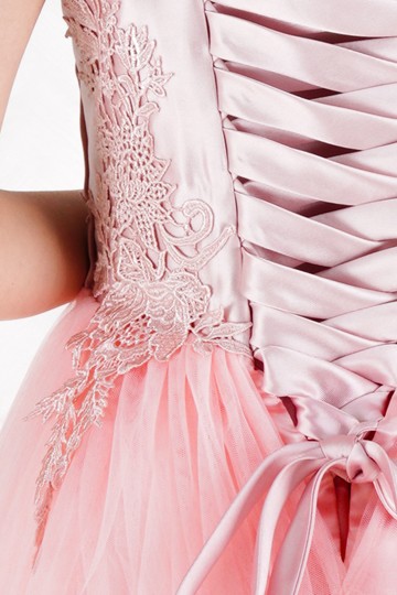 プリンセスラインピンクドレス