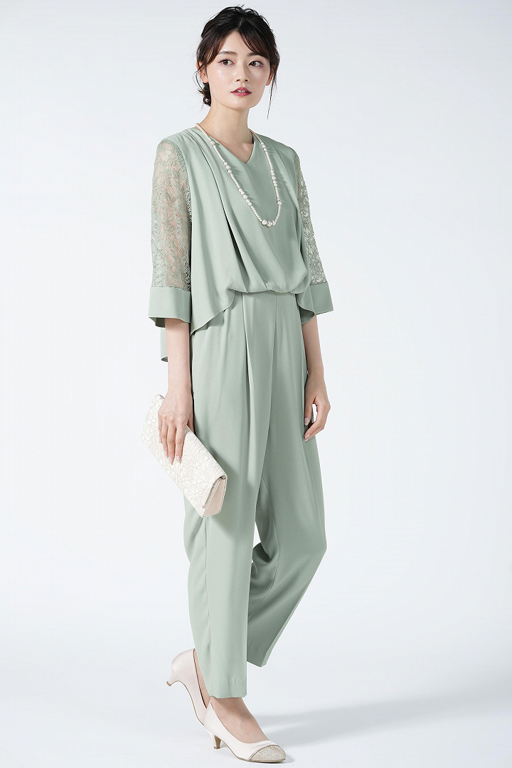 つま先レースシャンパンパンプス