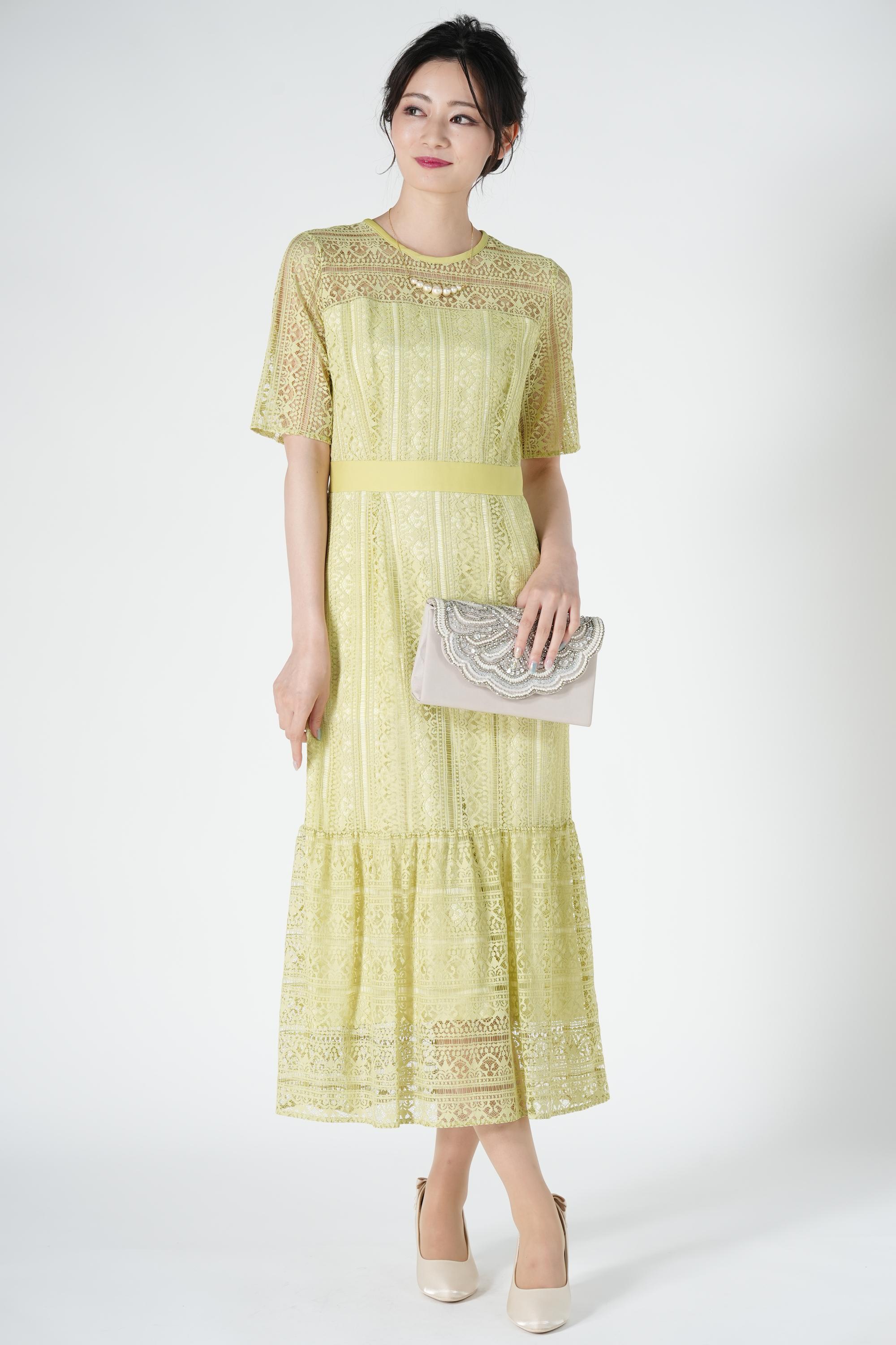 マーメイドはしごレースイエロードレス