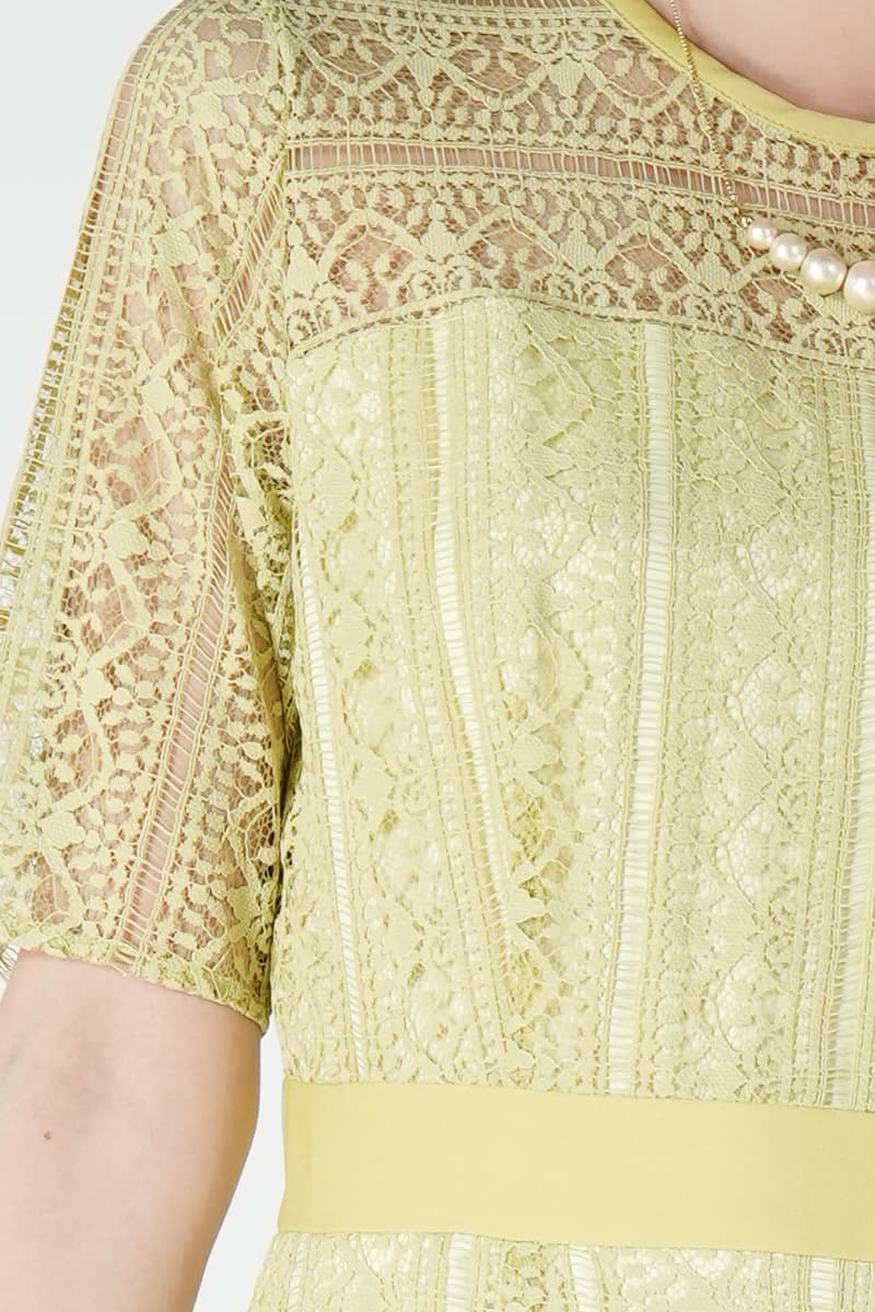 マーメイドはしごレースイエロードレス