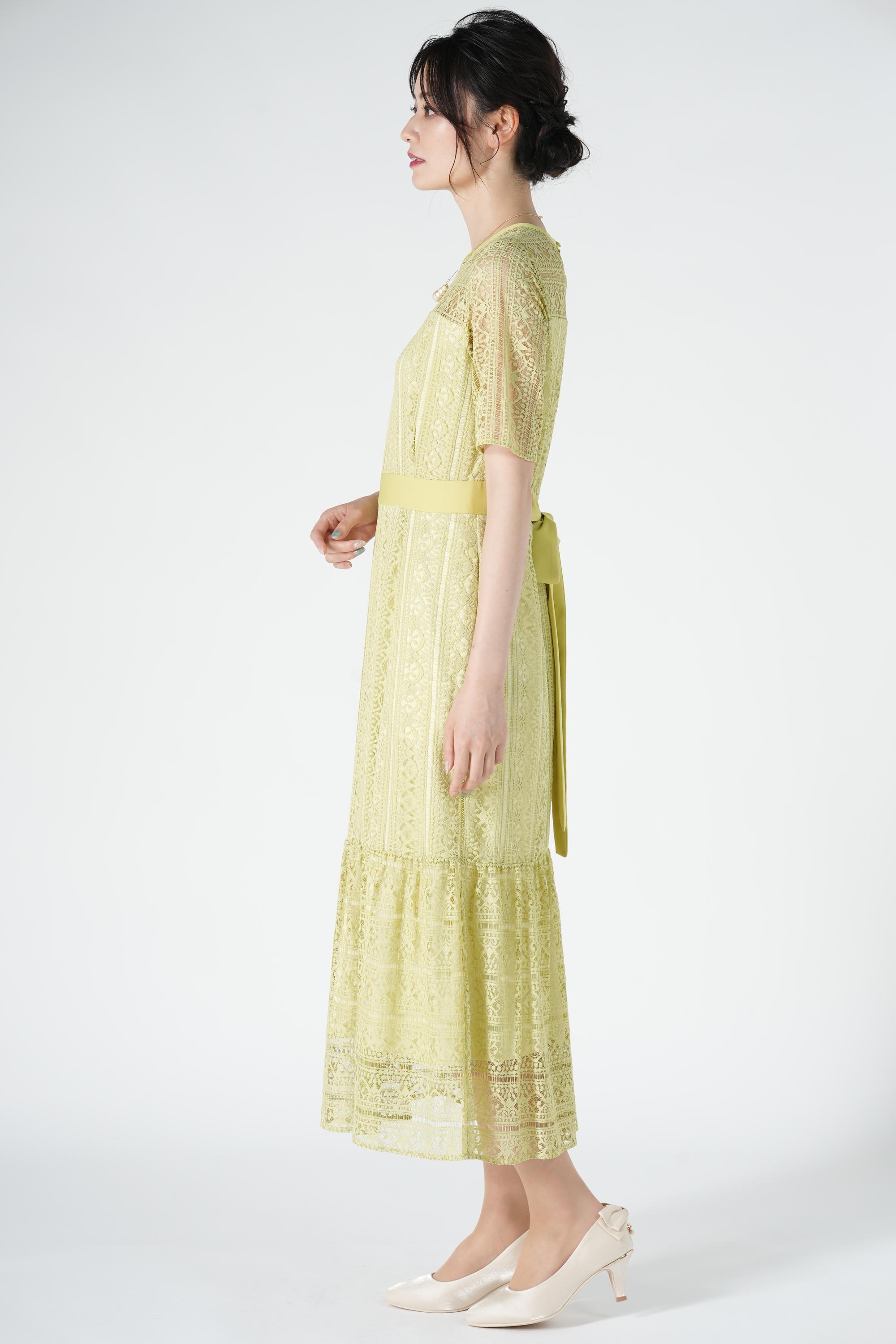 マーメイドはしごレースイエロードレス