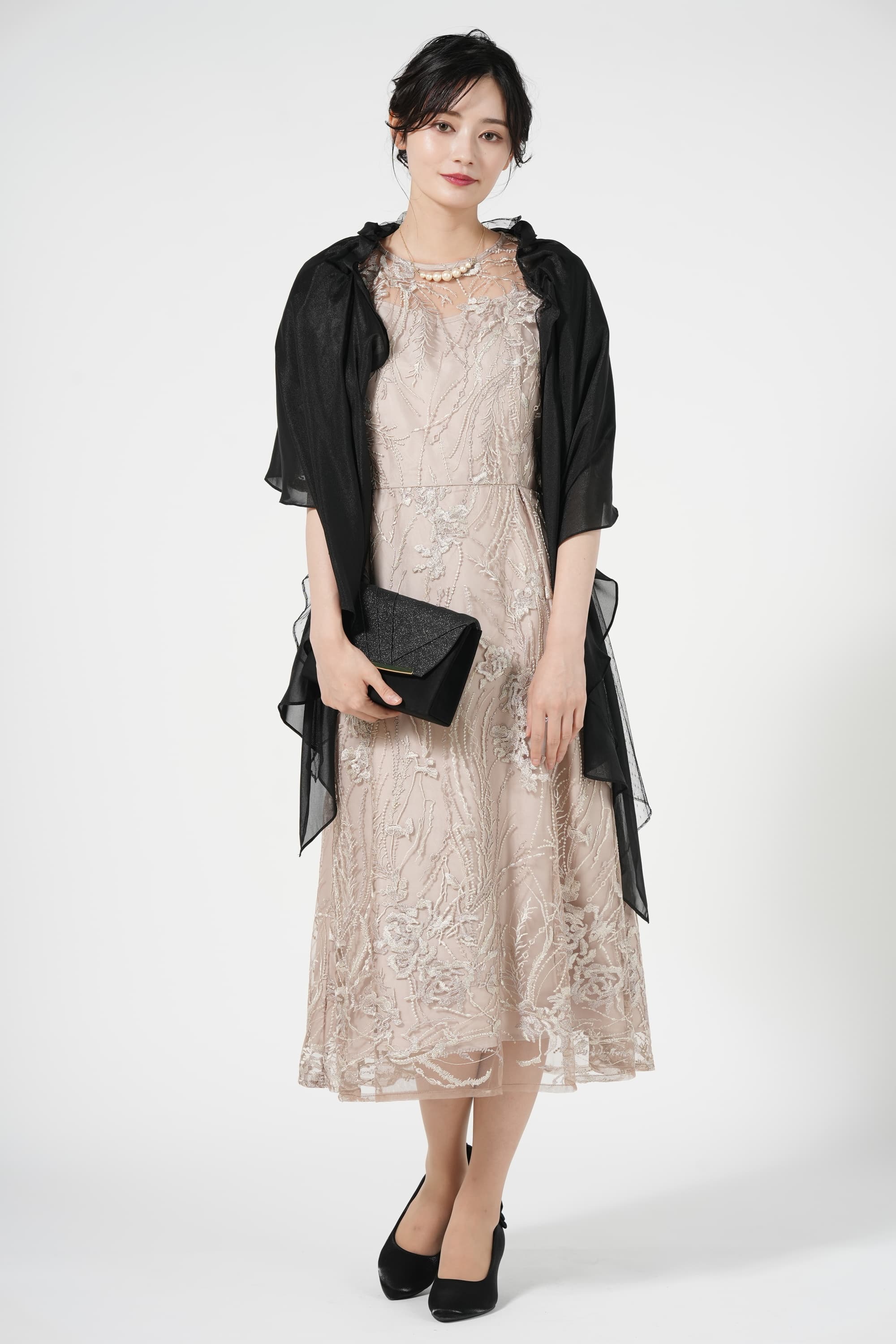 シンプルタックブラックショール