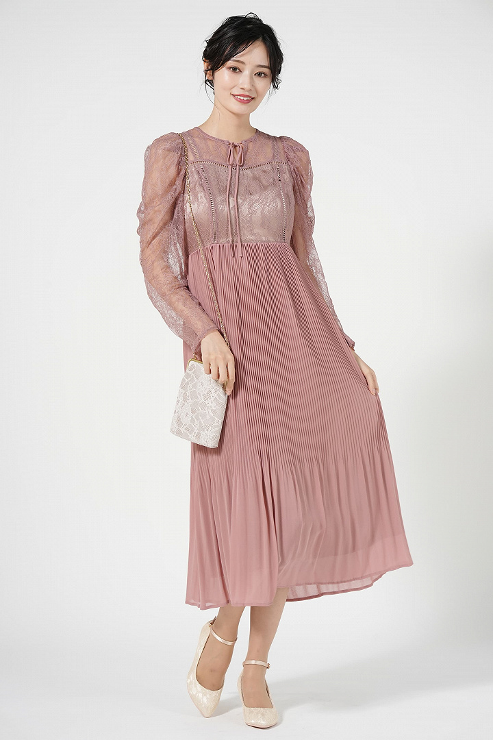 総レース&ラメヒールシャンパンパンプス