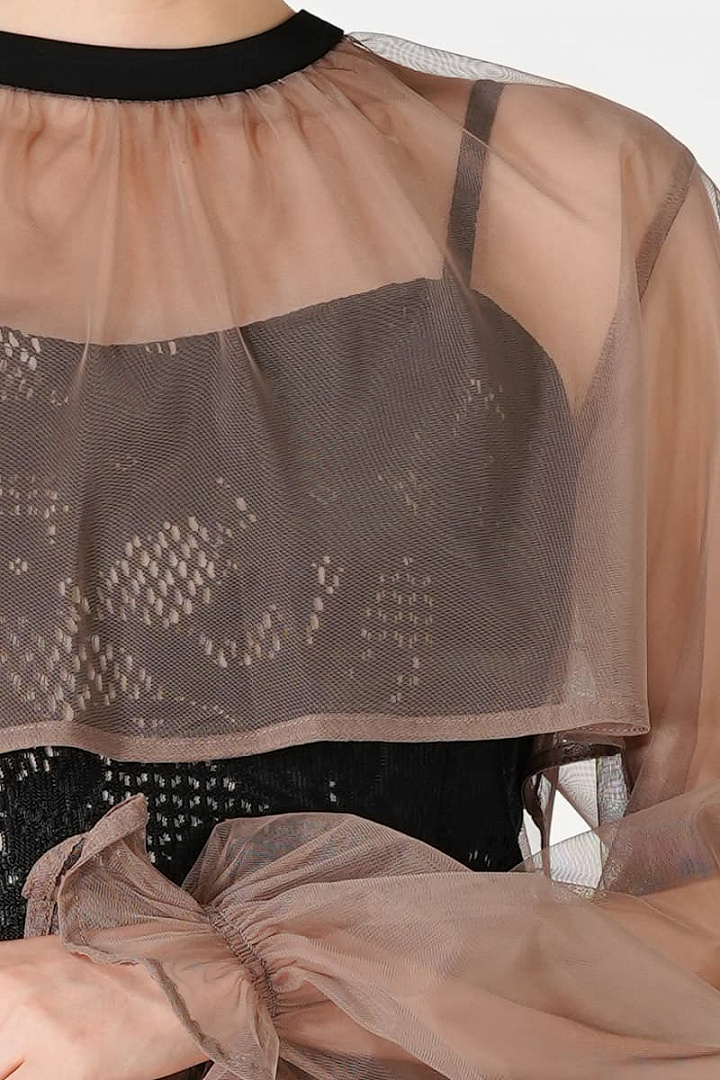 シフォンボレロ&マーメイドブラックドレス