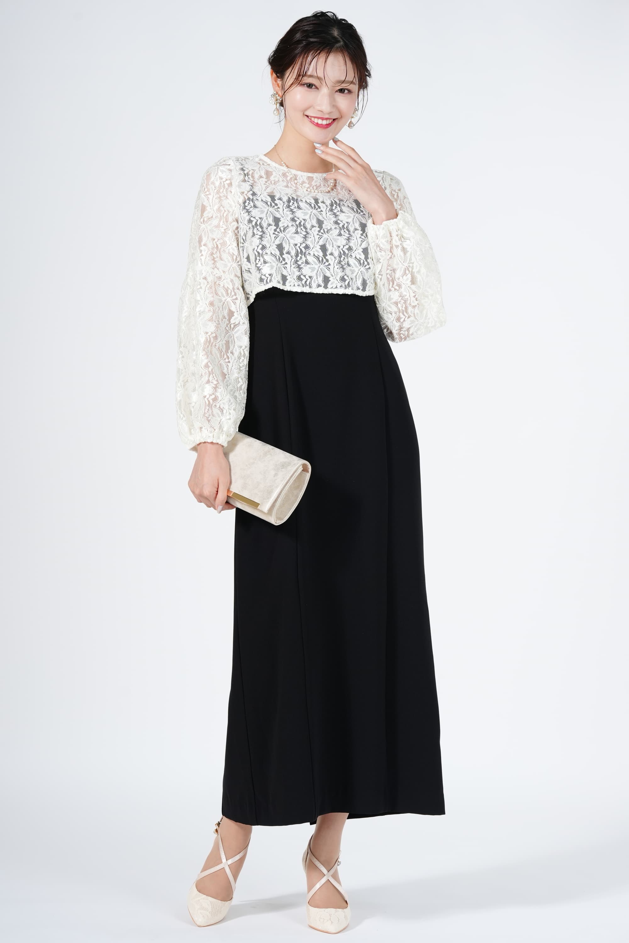 クーミン様 ボレロ付留袖ドレス ノースリーブ スカート裏付 宝熨し