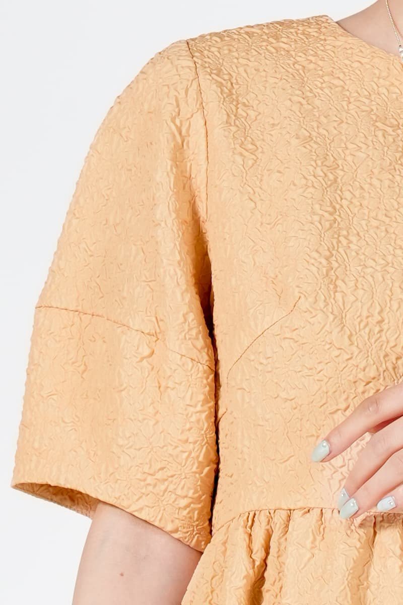 URBAN RESEARCH ROSSO ふくれジャガードイエロードレス (M) をレンタル