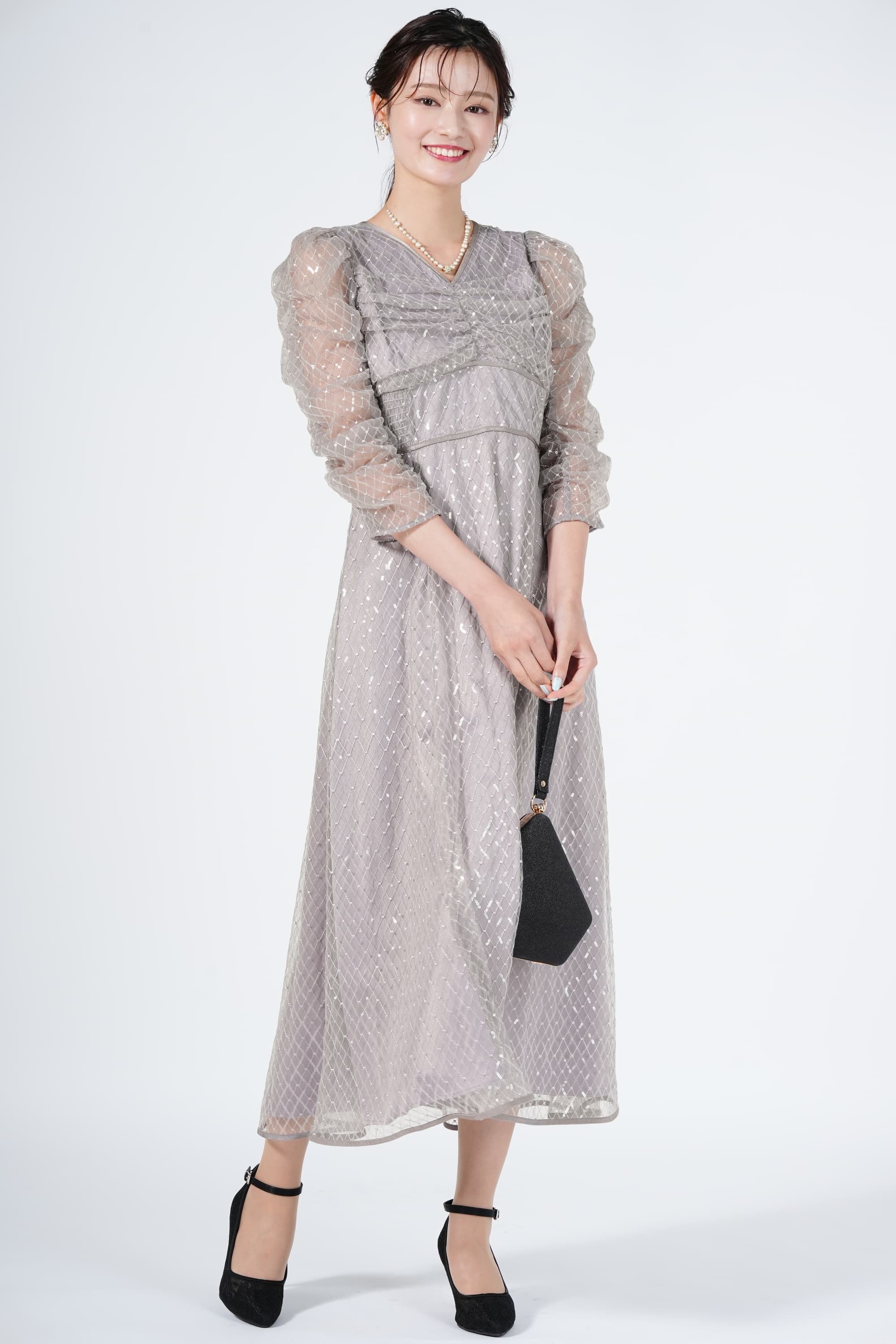 華奢ボールパールゴールドネックレス