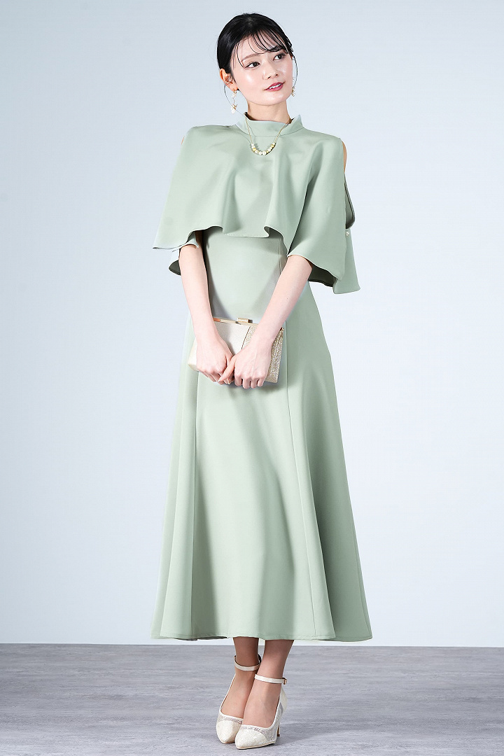 ストラップ付きフラワー総レースベージュパンプス