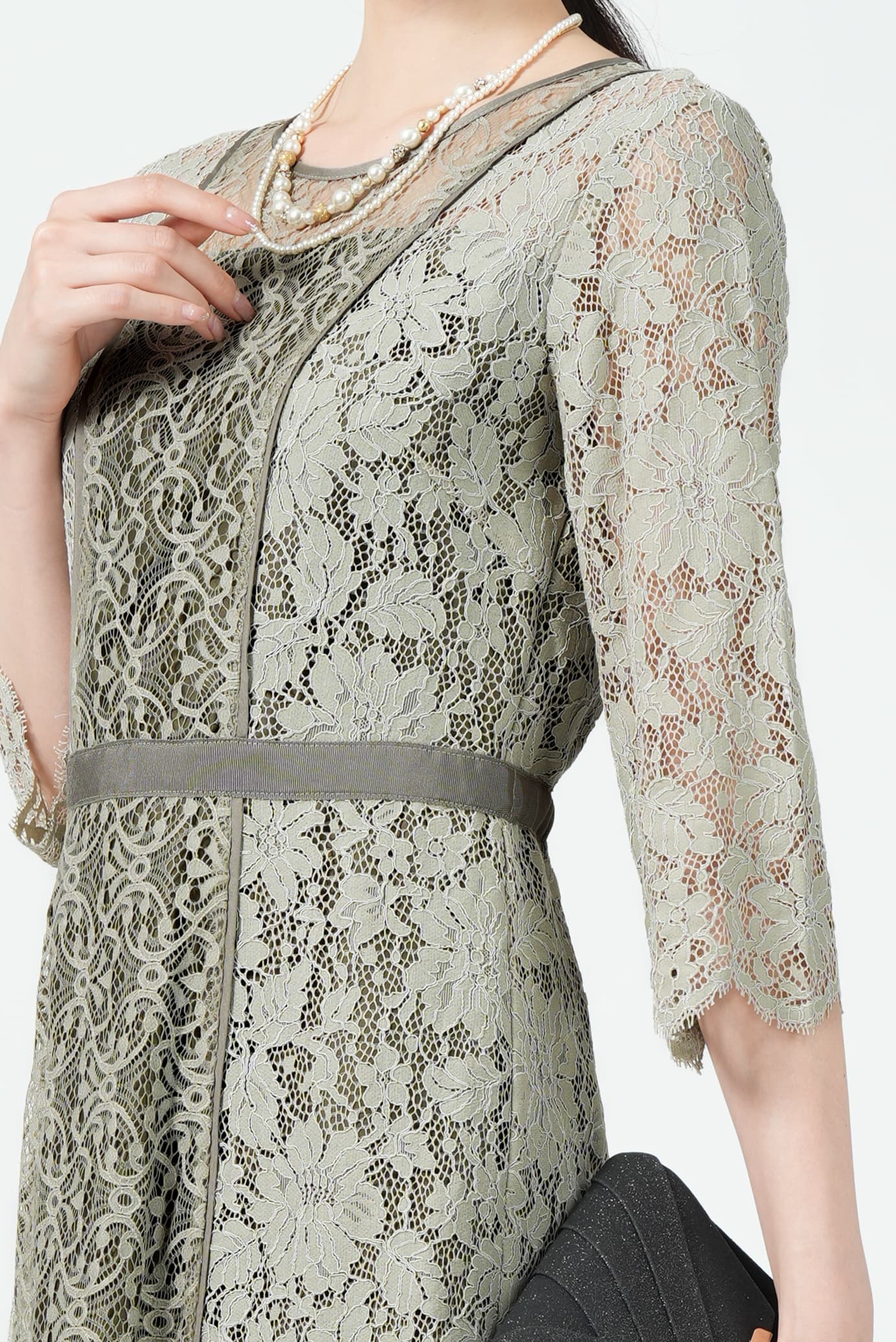 スナイデル スイッチングレースドレス グリーン 0サイズ スナイデル スイッチングレースドレス グリーン 0サイズ ワンピース